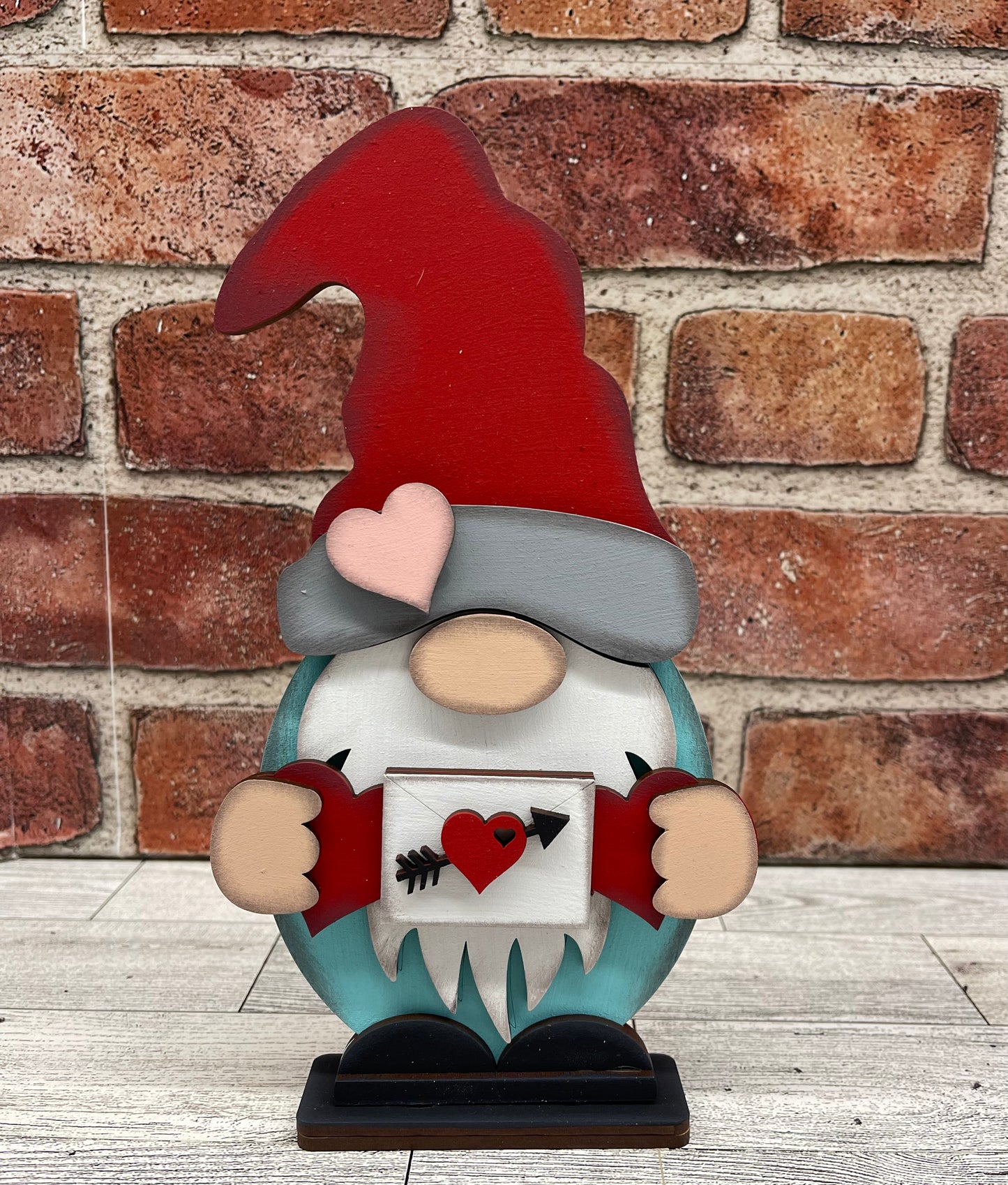 Valentine’s Gnome - Boy or Girl wood cutouts, unpainted ready for you to paint