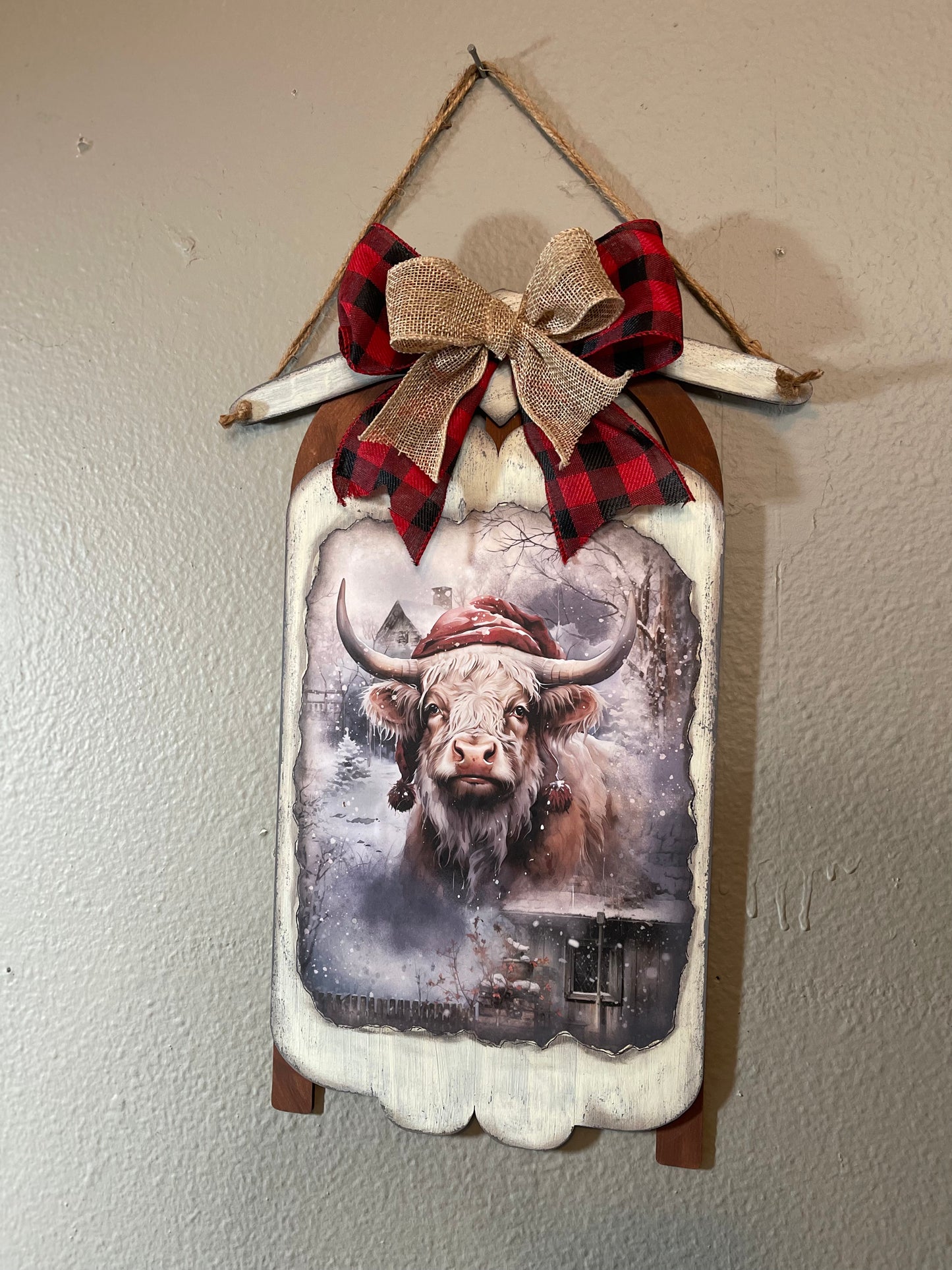 Large Sled Cutouts, unpainted wooden cutout, ready for you to paint