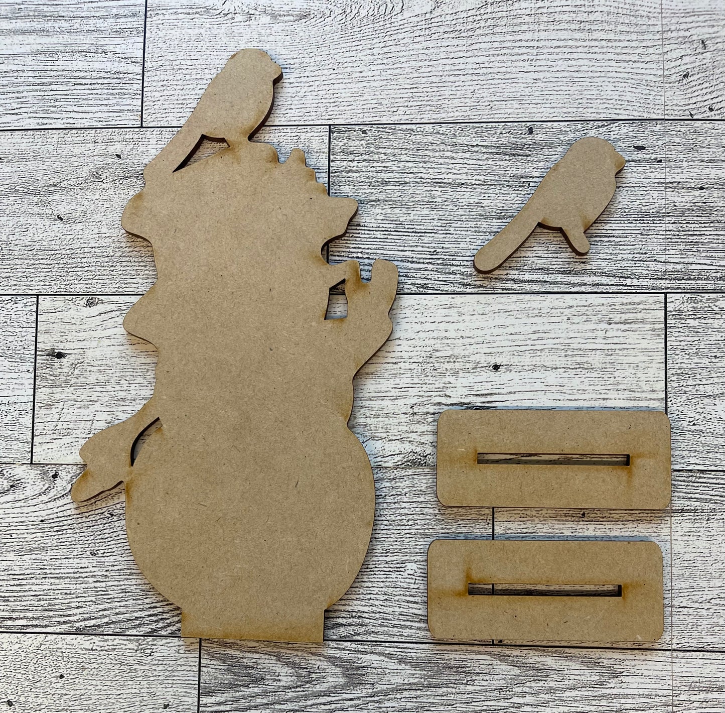 Vintage Snowman - November 2023 Club cutouts only- unpainted wooden cutouts, ready for you to paint