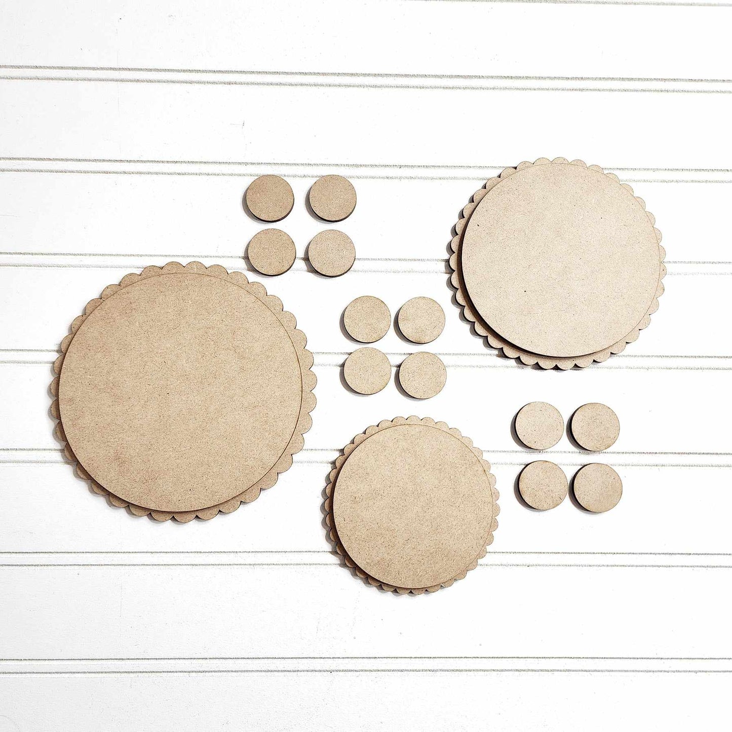 Welcome Home - Set of 3 Risers cutouts - unpainted wooden cutouts, ready for you to paint
