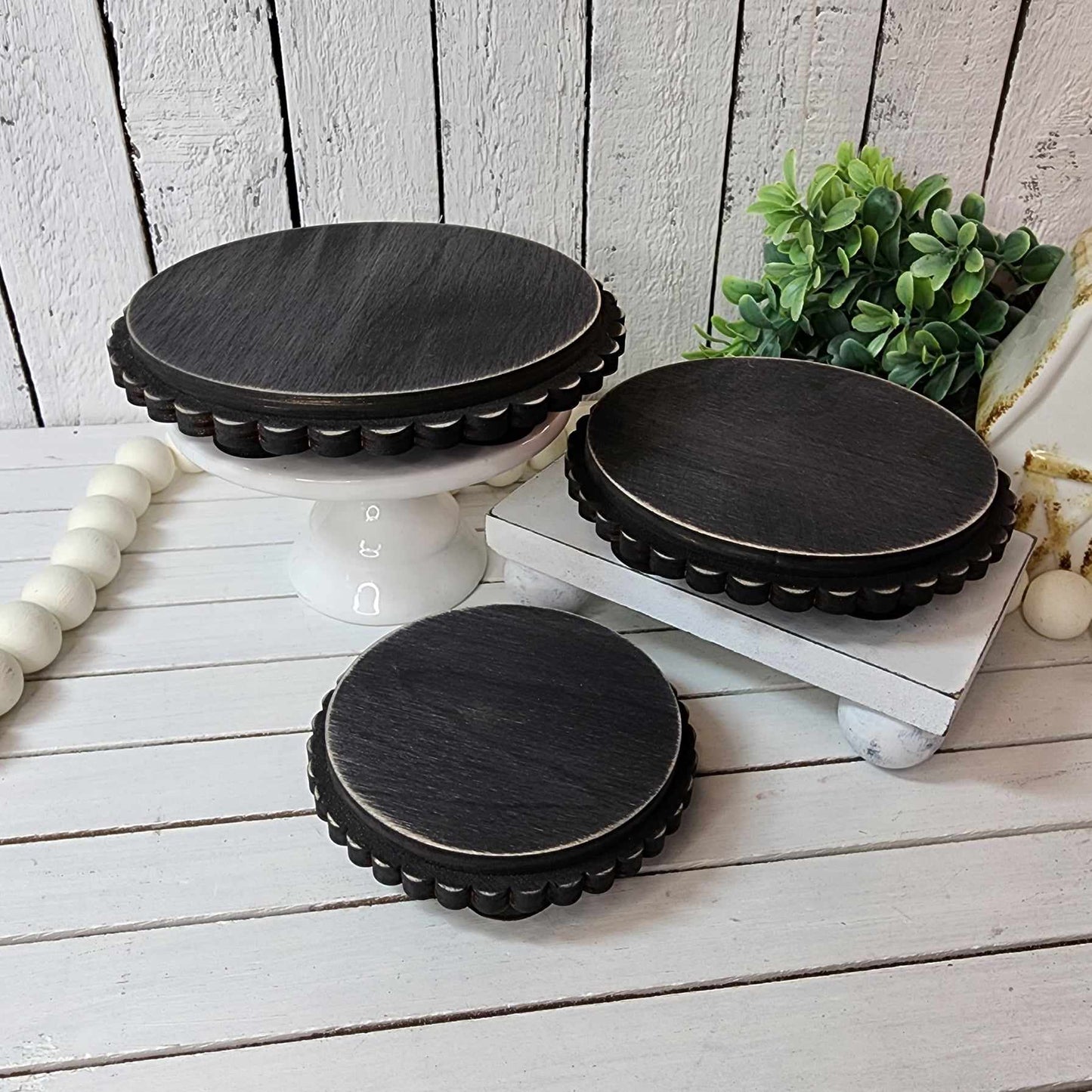Welcome Home - Set of 3 Risers cutouts - unpainted wooden cutouts, ready for you to paint