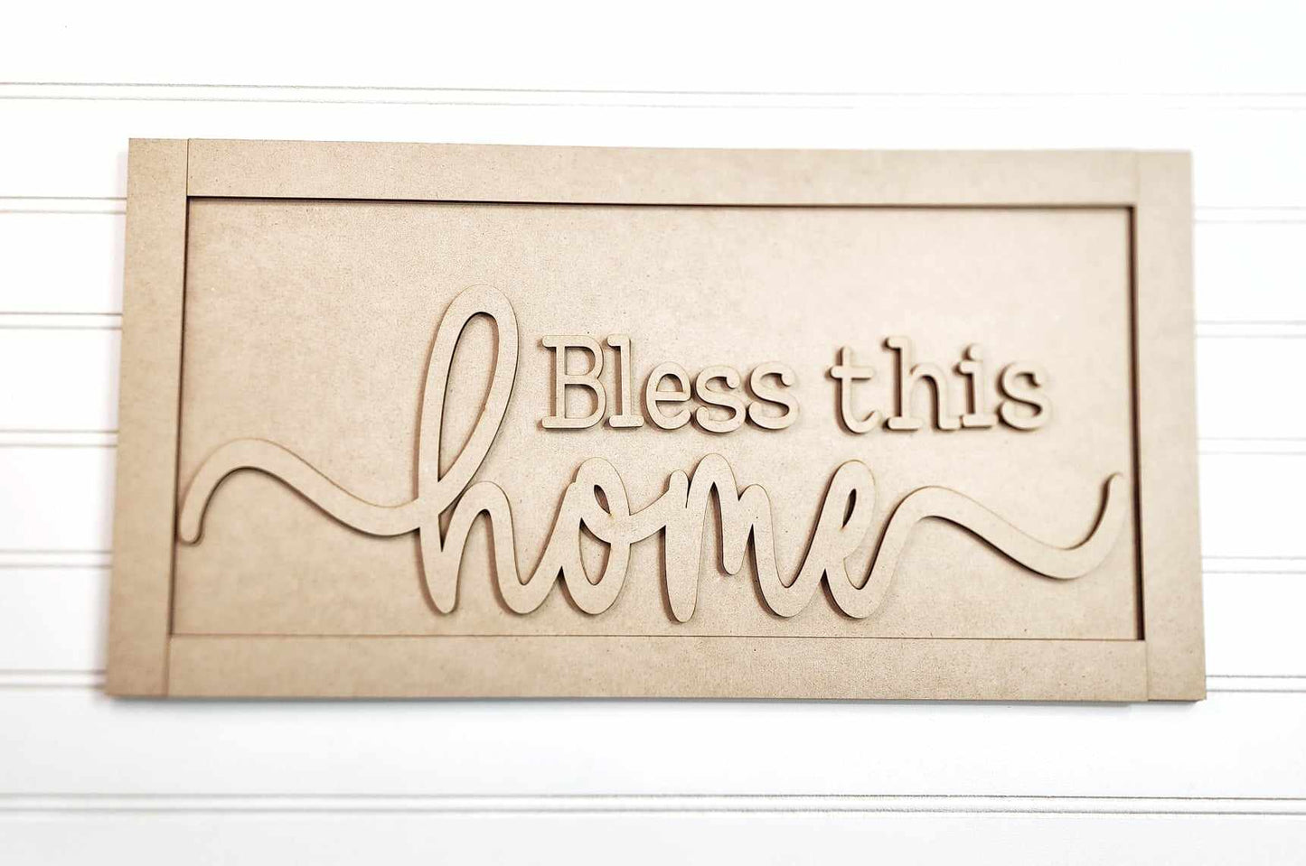 Welcome Home - No place like home or Bless this home sign cutouts - unpainted wooden cutouts, ready for you to paint