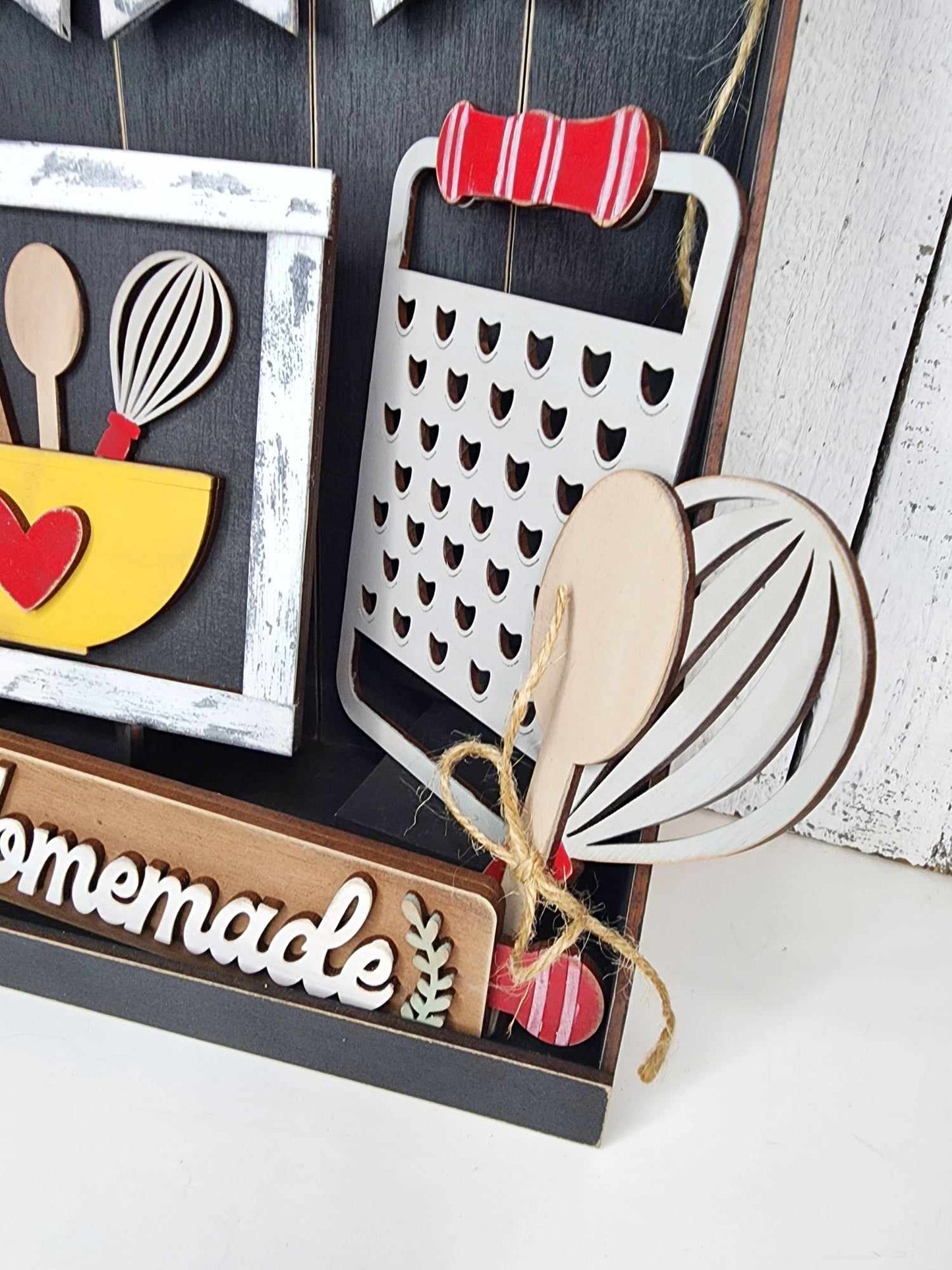 Primitive Home Collection Tiered Tray cutouts - unpainted wooden cutouts, ready for you to paint