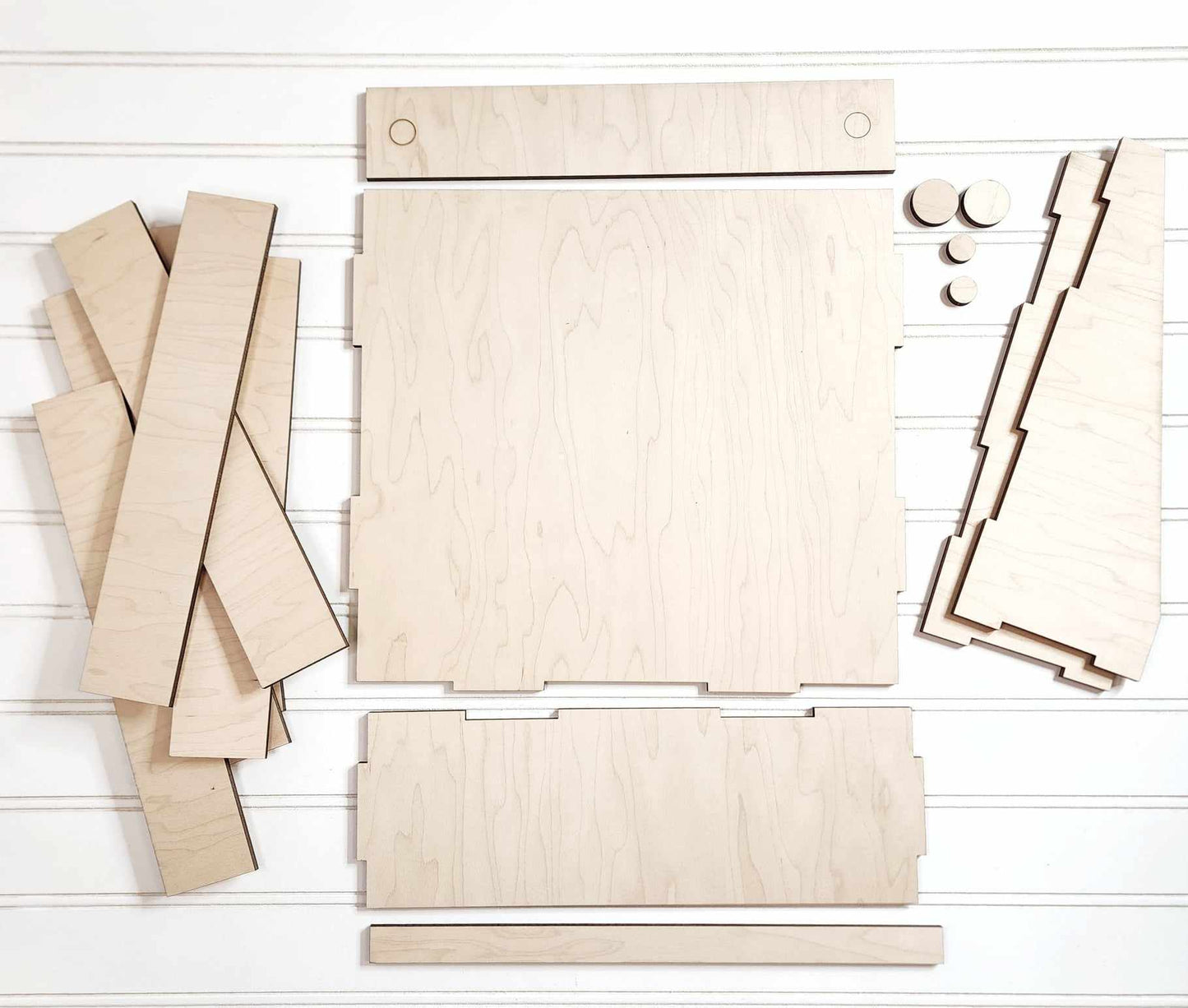 Shaker Box Shelf - Primitive Home Collection - cutouts - unpainted wooden cutouts, ready for you to paint