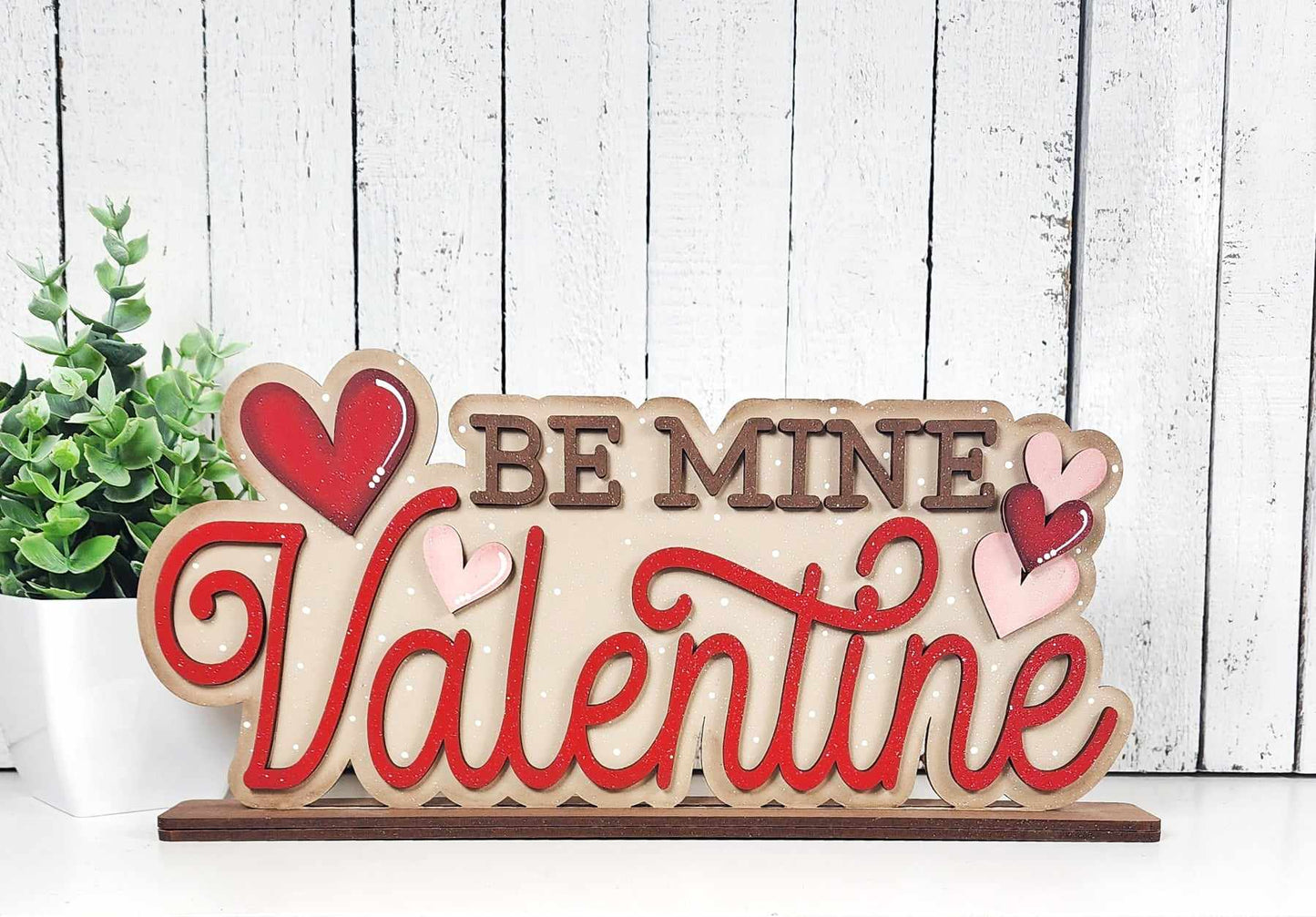 Valentines - Be Mine Valentine Word Stander