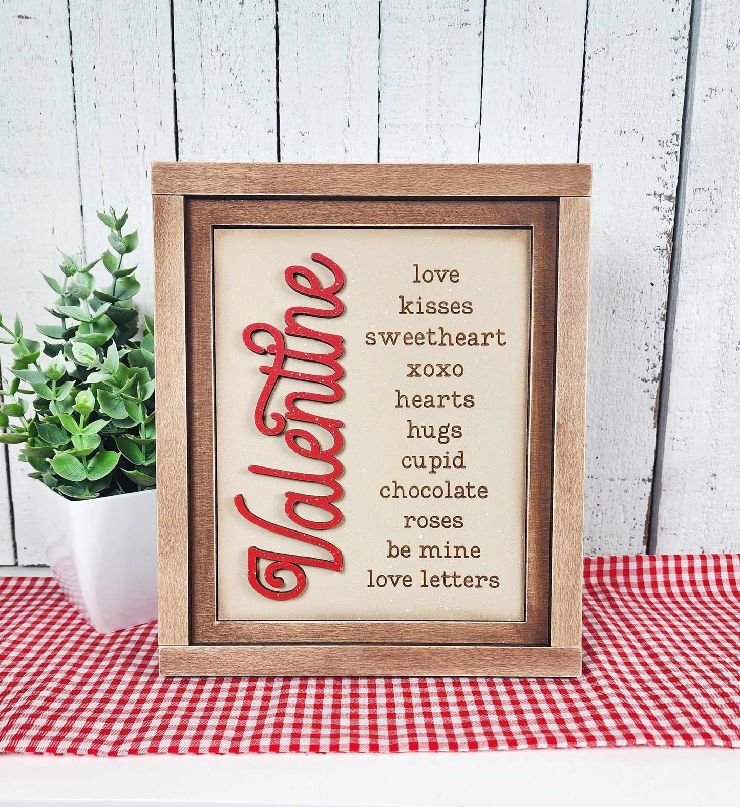Be Mine Valentine Collection Sign Trio - unpainted cutouts