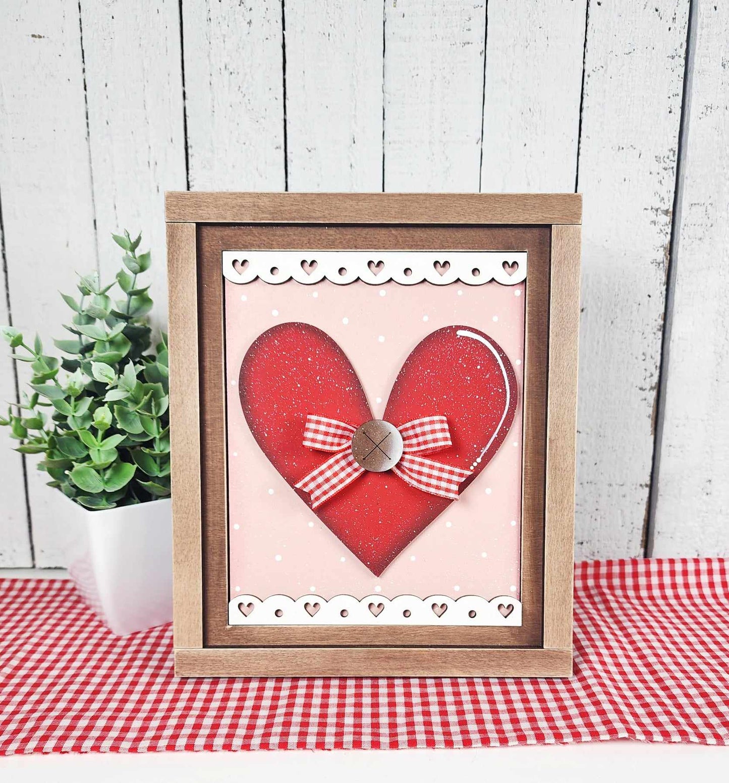 Be Mine Valentine Collection Sign Trio - unpainted cutouts