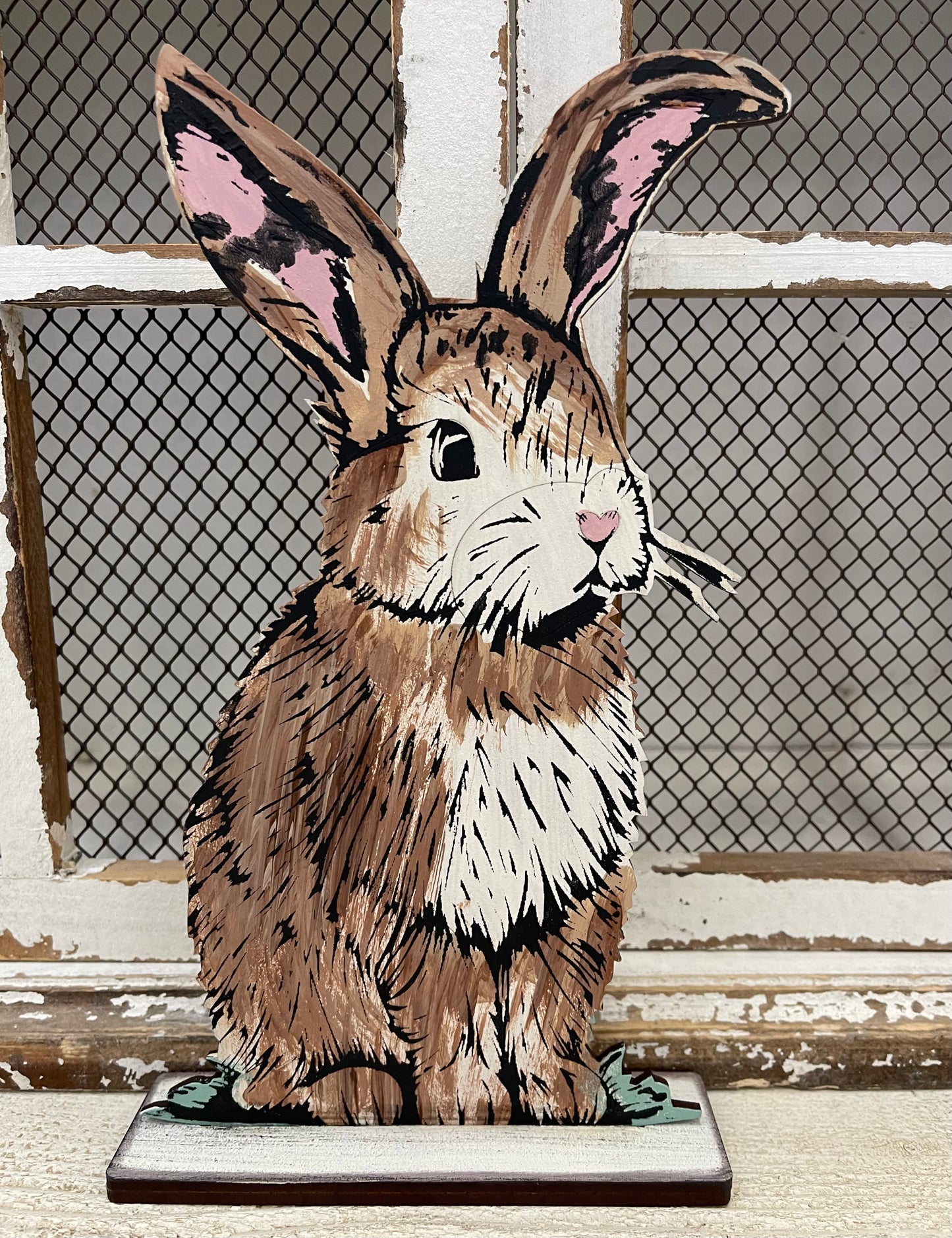 Bunnies & Co. March Club Sign - goes with Chalk Couture Transfer - wood cutouts ready to paint
