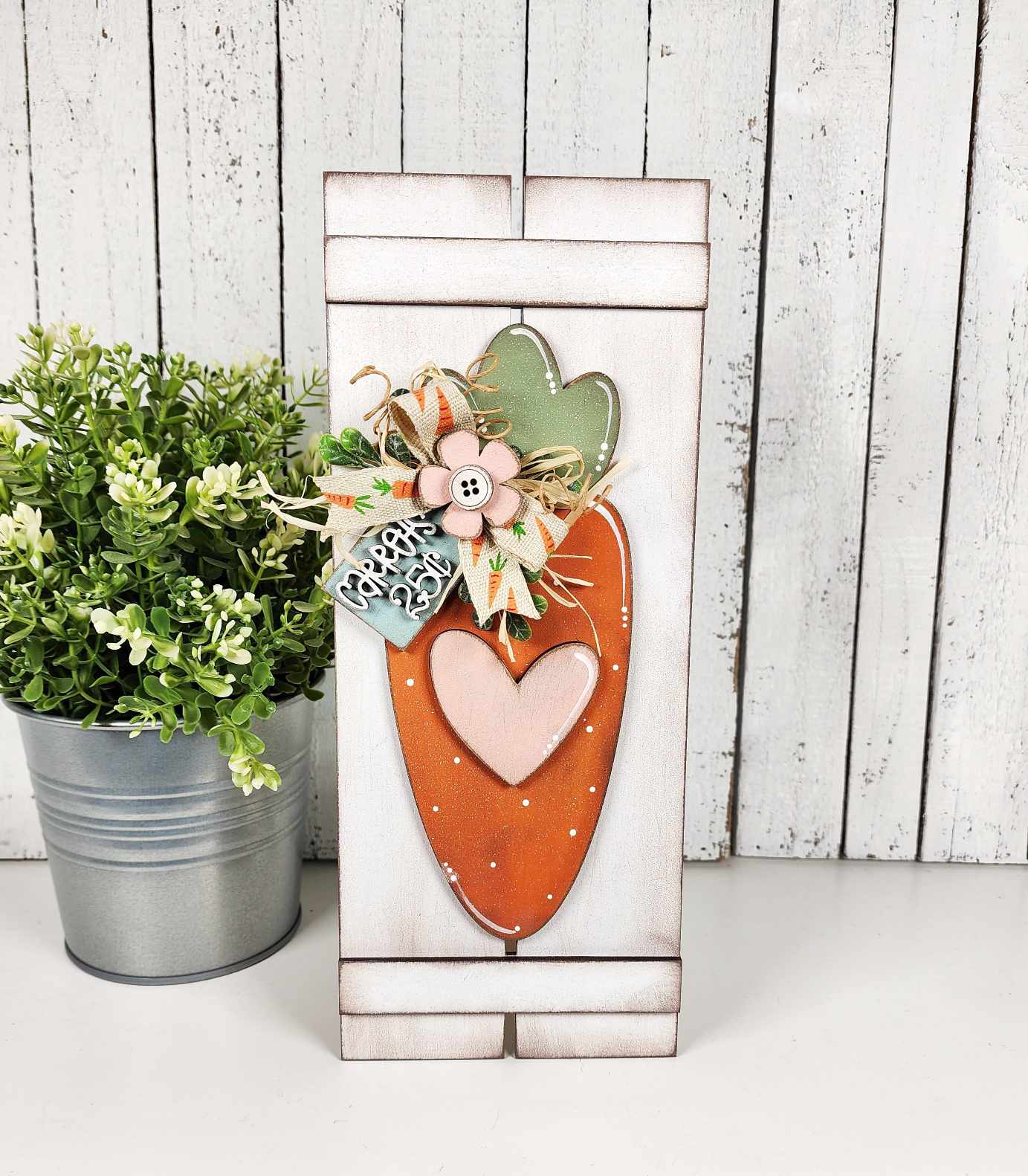 Painted Bunny Tabletop Pallet - Easter Prim Collection