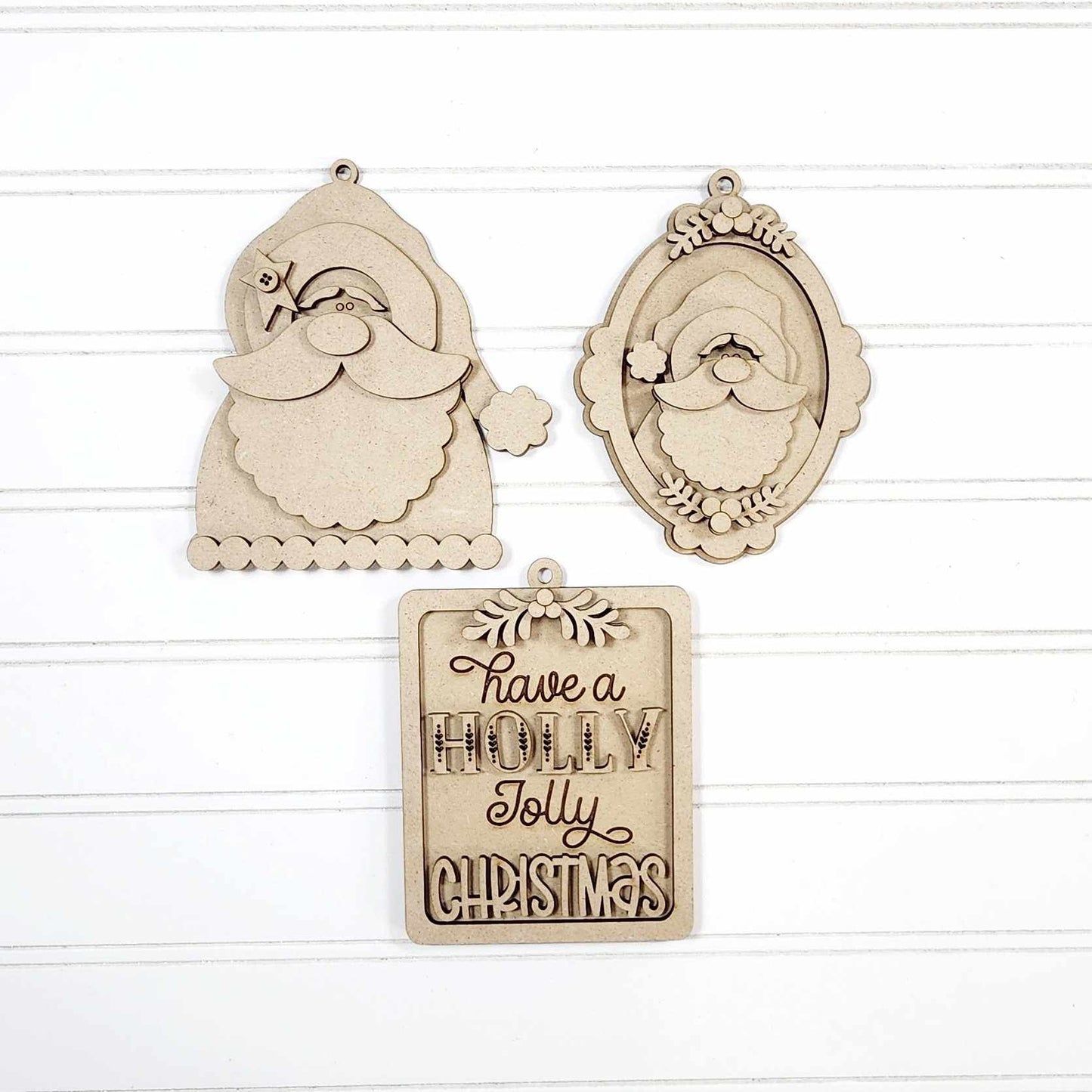 March - Dar's Christmas Craft Club - unpainted wood cutouts, ready for you to paint