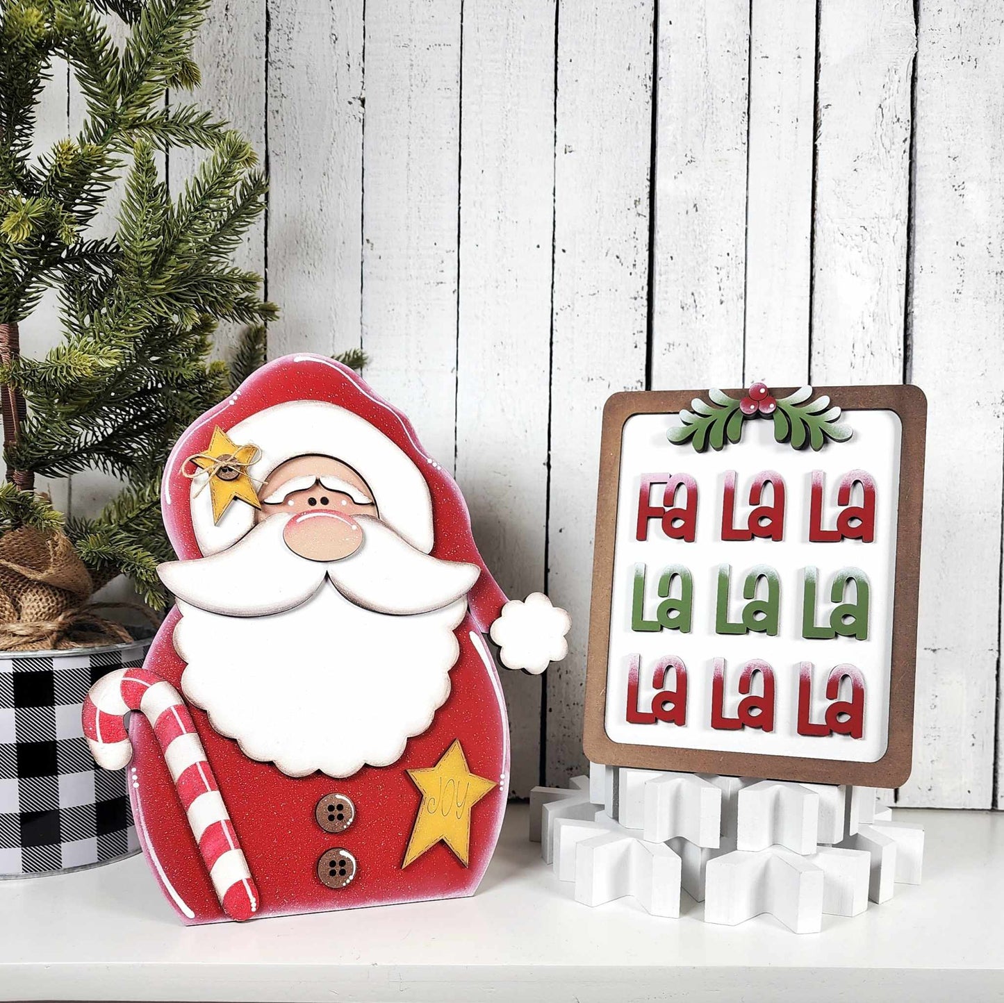 March - Dar's Christmas Craft Club - unpainted wood cutouts, ready for you to paint
