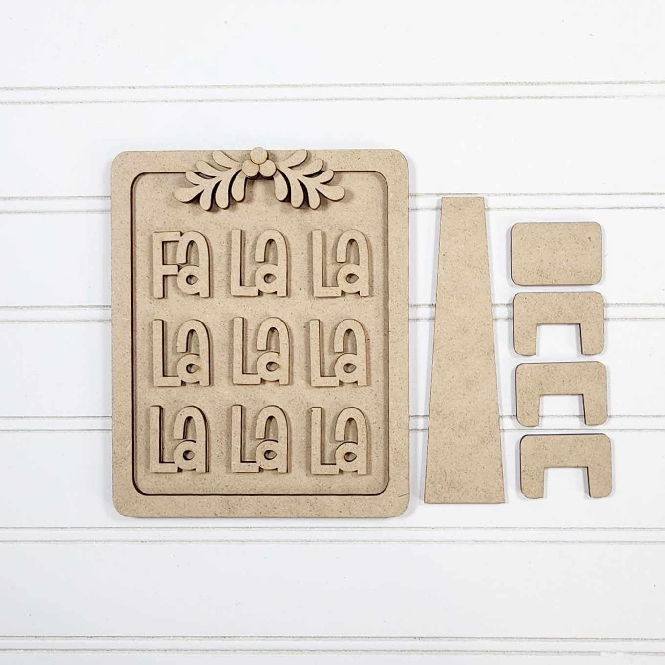 March - Dar's Christmas Craft Club - unpainted wood cutouts, ready for you to paint