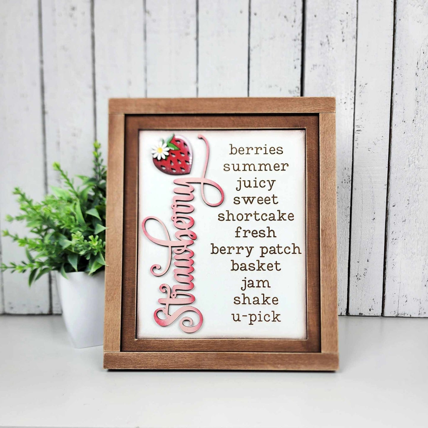 Berry Sweet Collection Sign Trio - unpainted cutouts