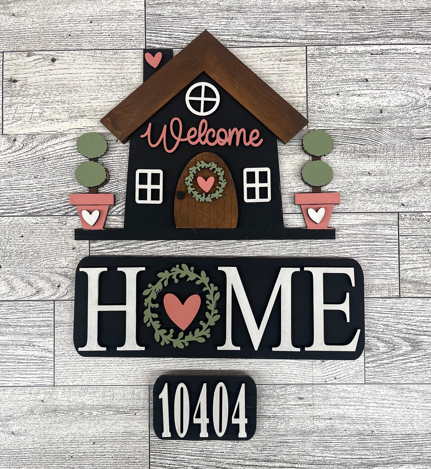 Welcome Home Truck Insert cutouts - unpainted wooden cutouts, ready for you to paint