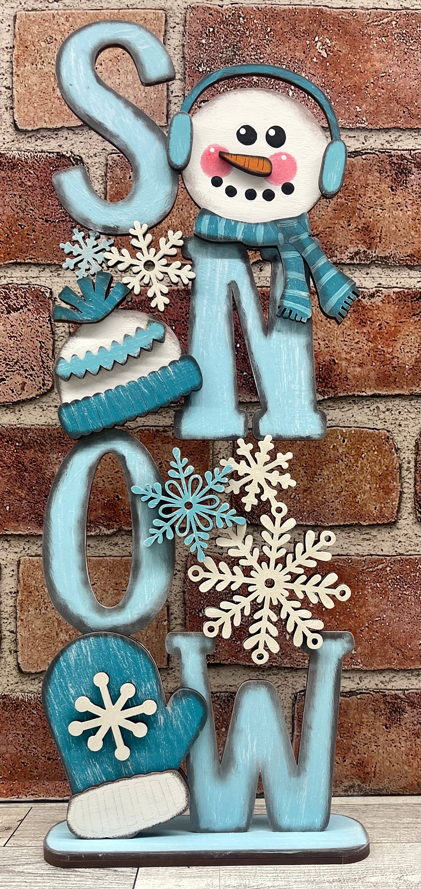 December Craft Kit - Winter Moose Themed - basket and water globe not included
