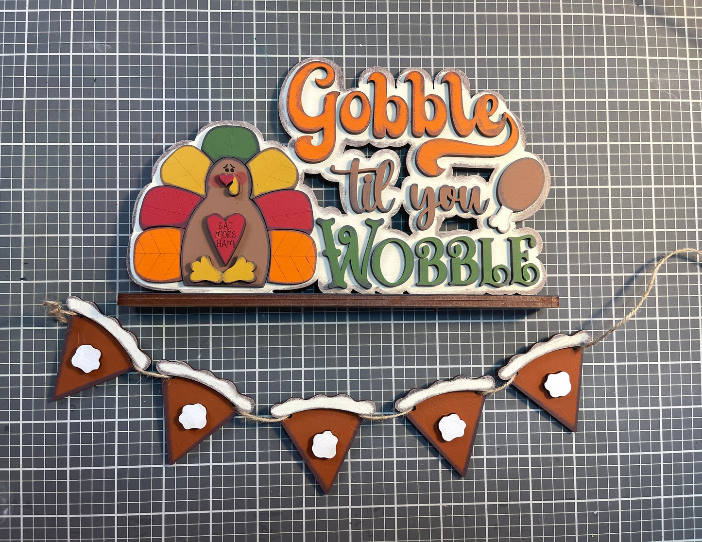 October Craft Kit - Thanksgiving Themed - basket and water globe not included