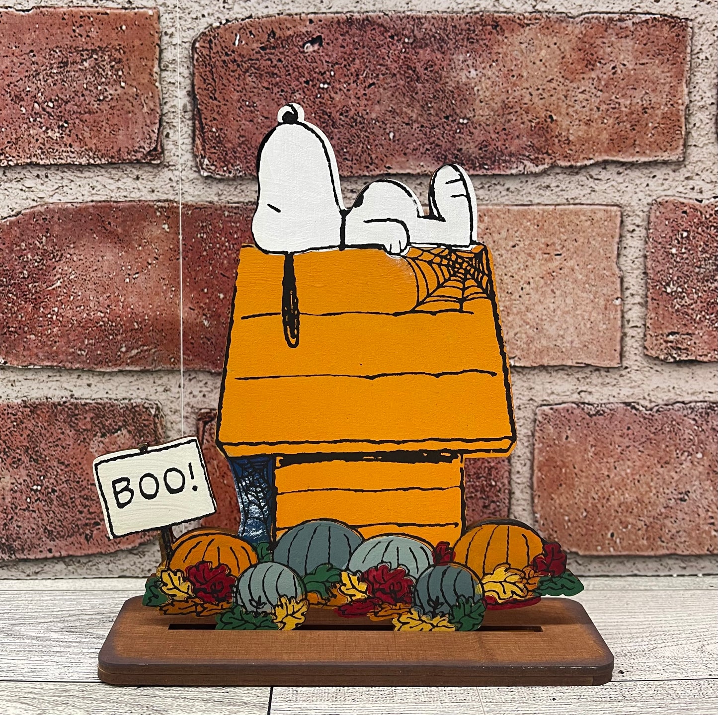 Happy Halloween Snoopy Doghouse - Peanuts Gang Cutout unpainted wood ready for you to paint