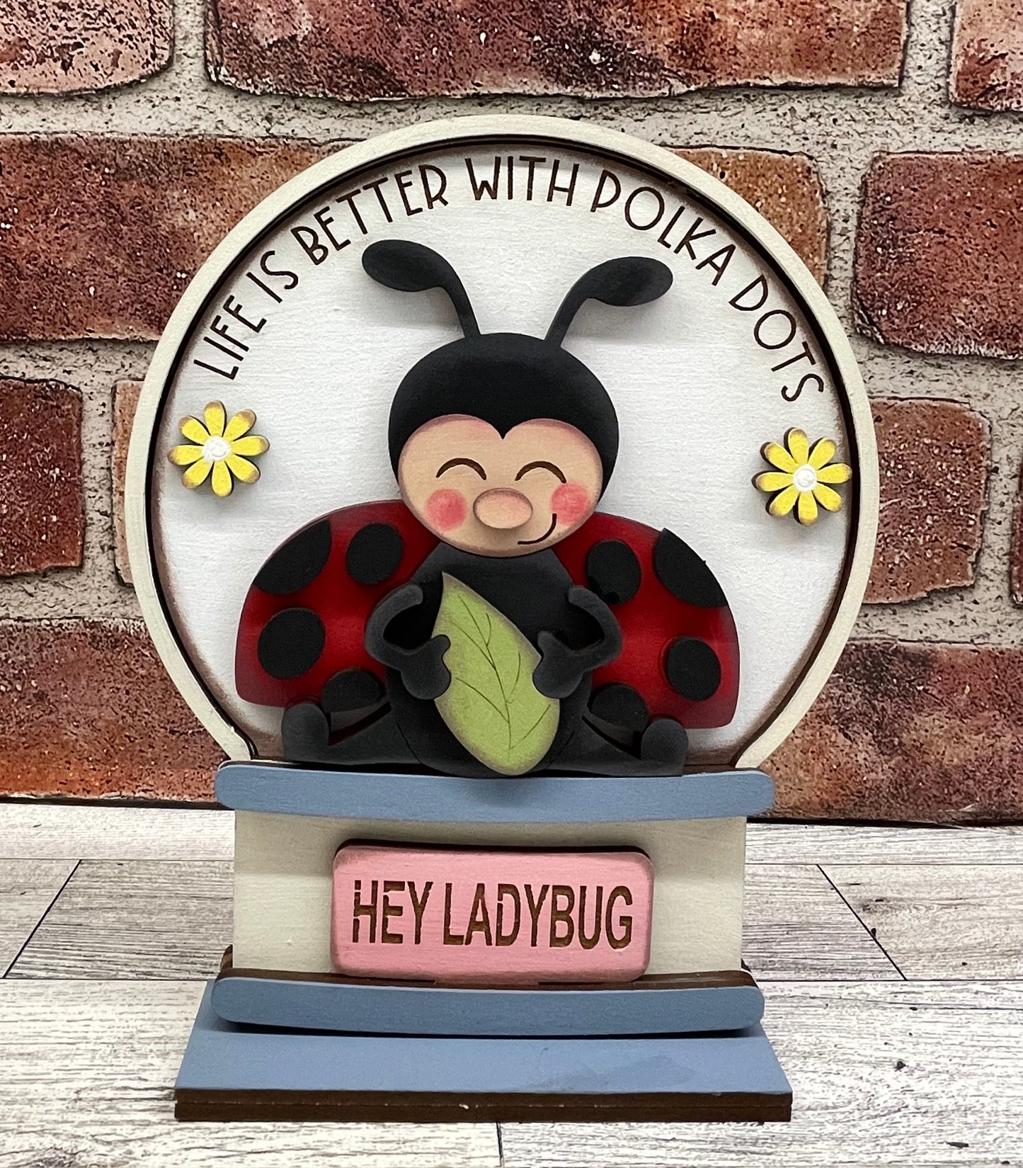 May Craft Kit - Ladybug Themed - basket and water globe not included