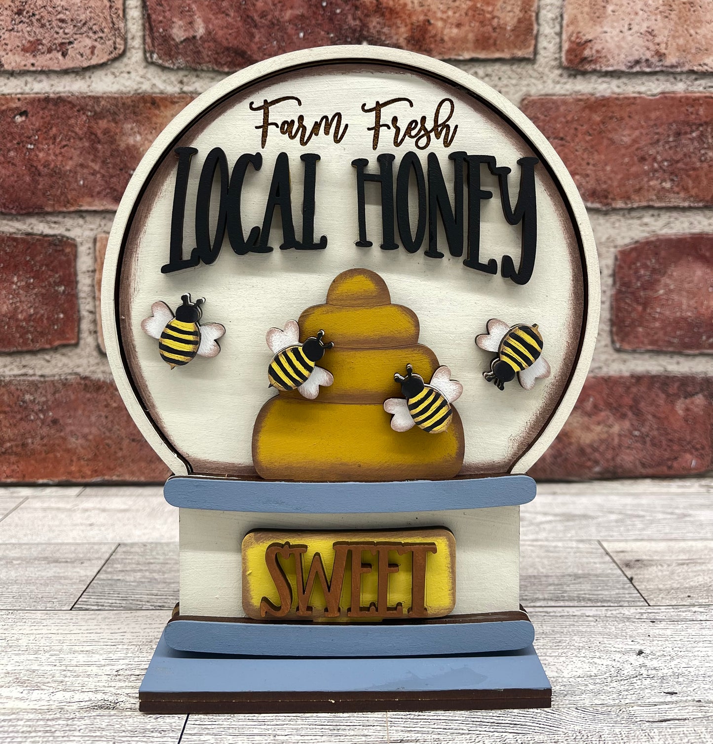 April Craft Kit - Bee Themed - basket and water globe not included