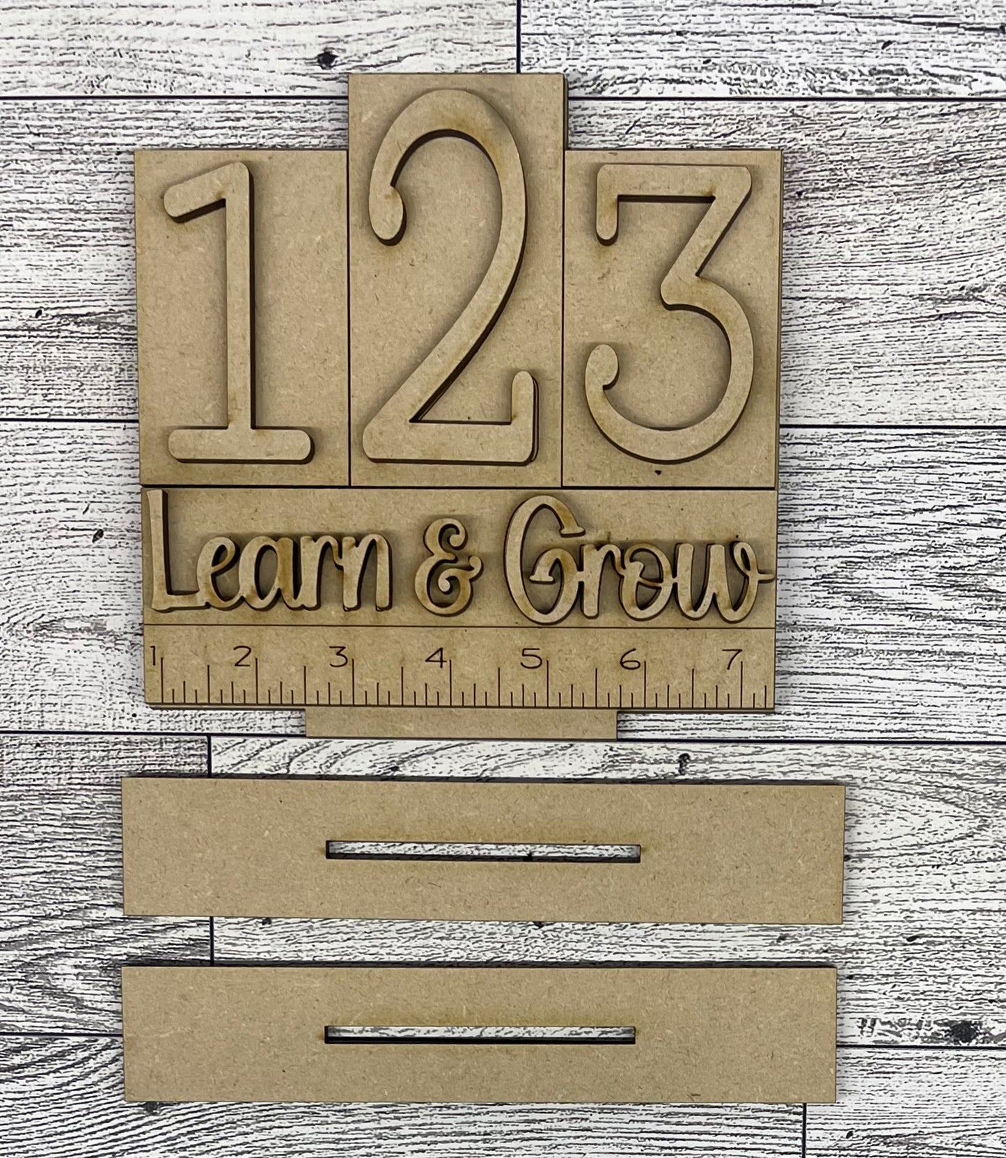 Teacher word stander kits - wood pieces, unpainted wood cutouts, ready for you to paint, scrapbook paper is not included lol