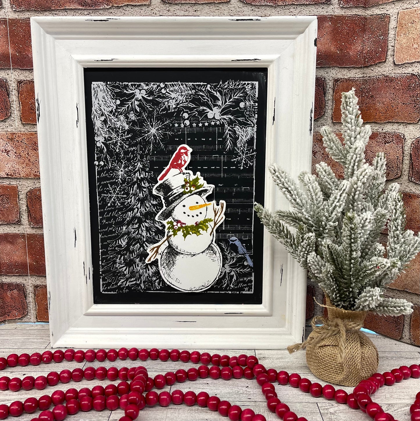 Vintage Snowman - November 2023 Club cutouts only- unpainted wooden cutouts, ready for you to paint