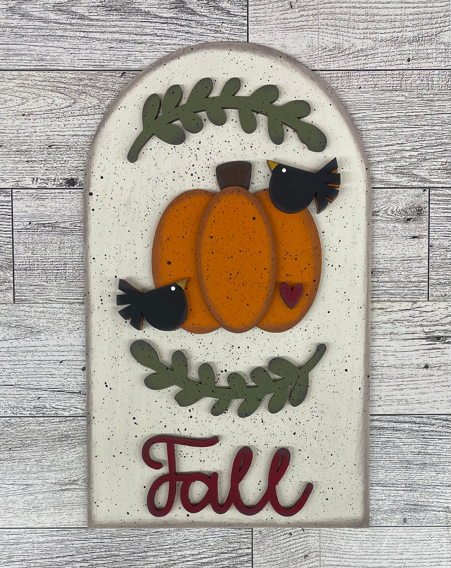 Fall Pumpkin Frame Insert cutouts - unpainted wooden cutouts, ready for you to paint
