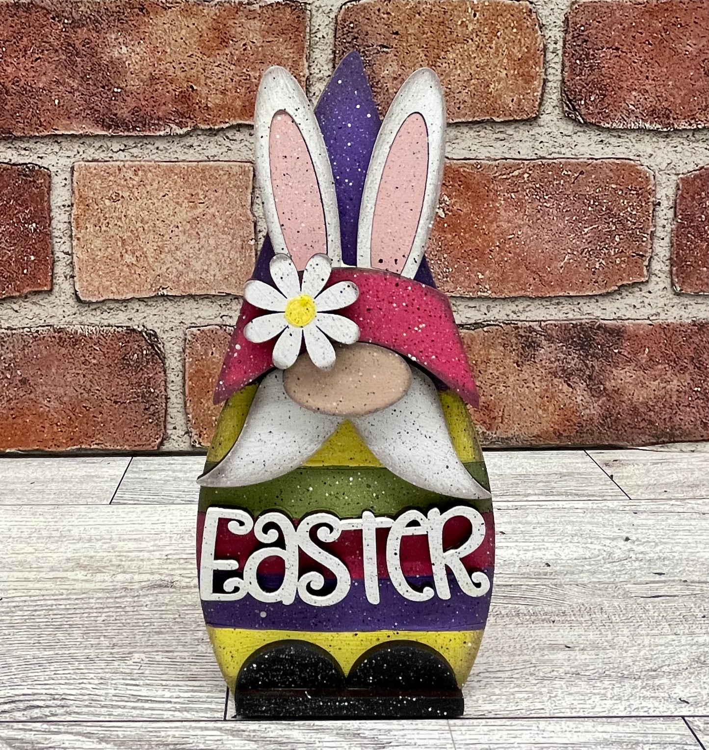 Chunky Valentine’s, St. Patricks, Easter Gnome trio- wood cutouts, unpainted ready for you to paint