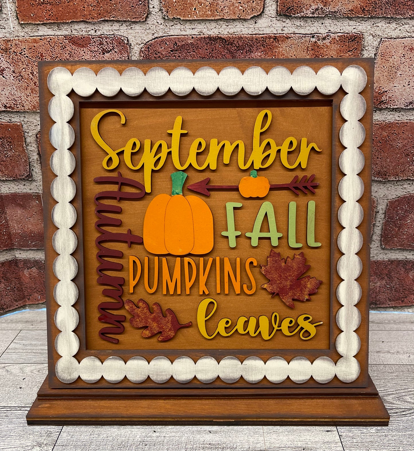 September themed seasonal unpainted kit