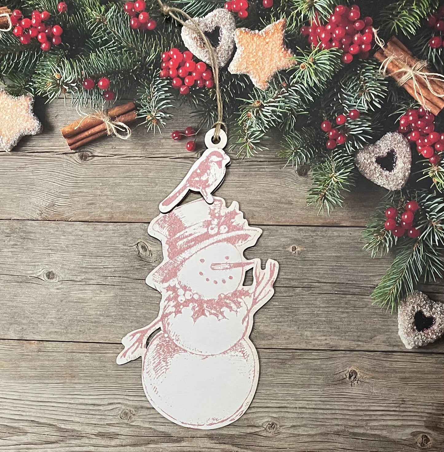 Vintage Snowman - November 2023 Club cutouts only- unpainted wooden cutouts, ready for you to paint