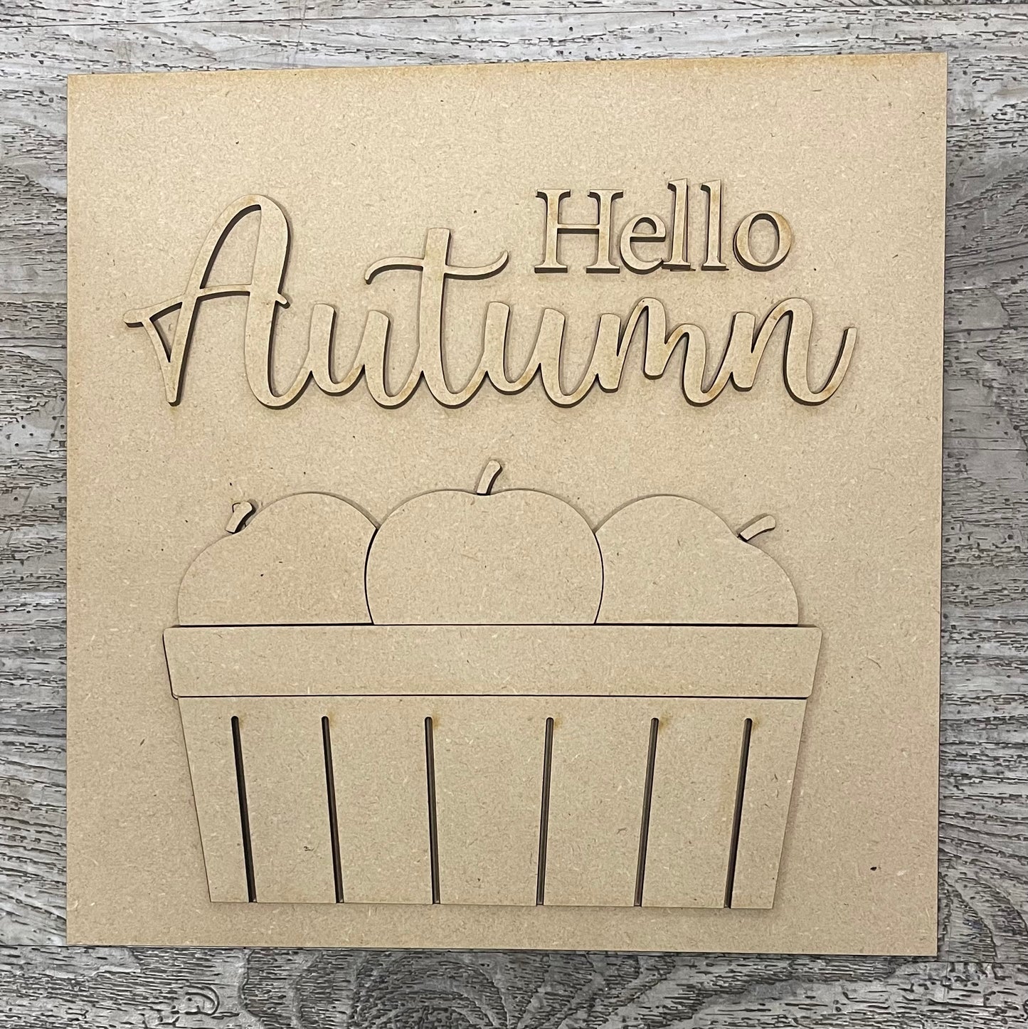 September monthly Everyday themed - Hello Autumn unpainted kit