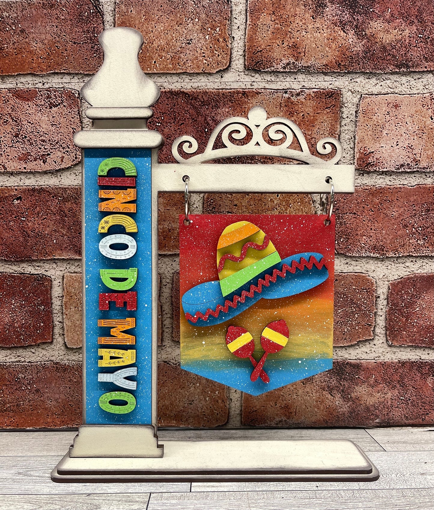 Cinco de Mayo sign cutouts for changeable sign - unpainted wooden cutouts, ready for you to paint