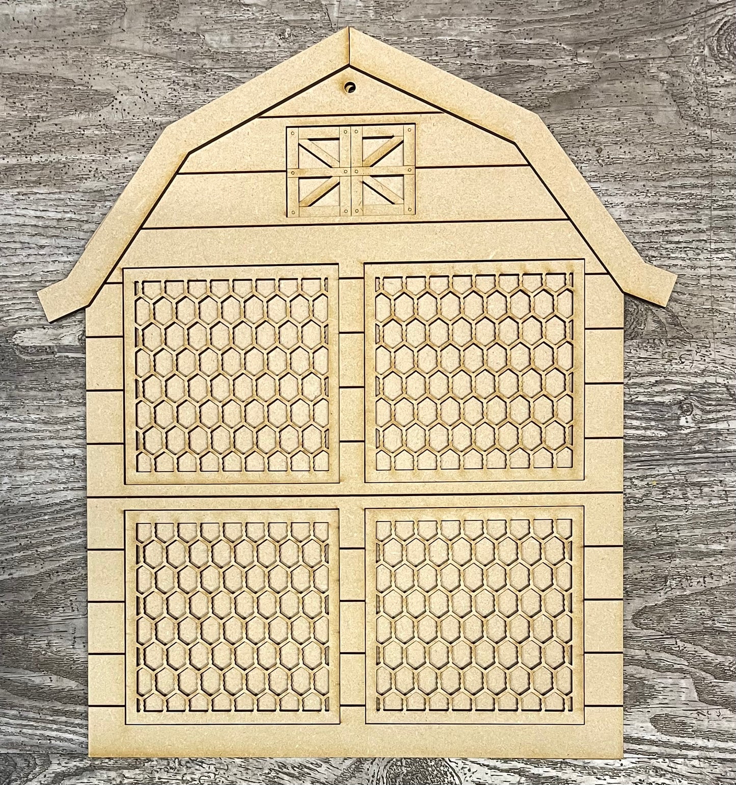 Large Barn cutouts - unpainted wooden cutouts, ready for you to paint