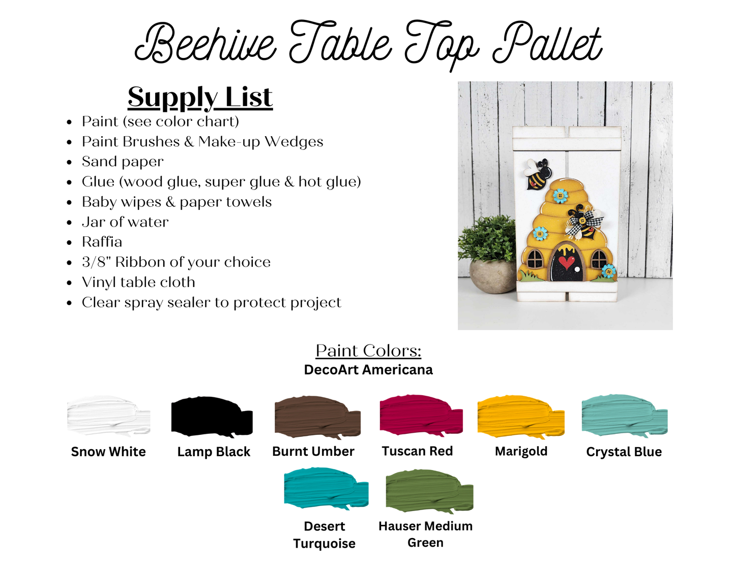 Bee Hive - Hello Honey Collection unpainted wooden cutout, ready for you to paint