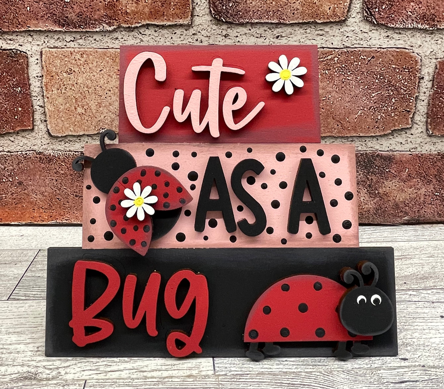 May Craft Kit - Ladybug Themed - basket and water globe not included