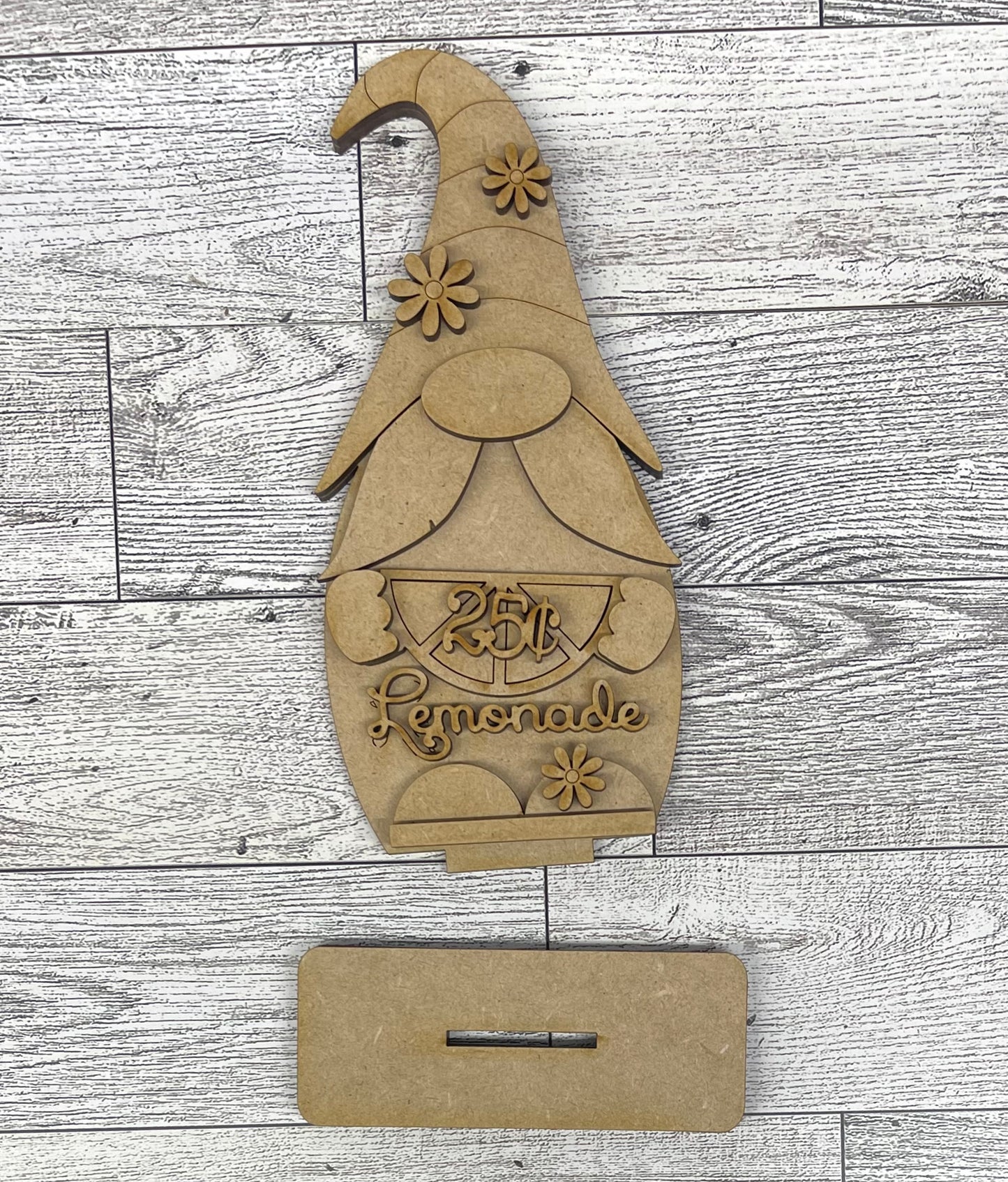 Mini Lemon Gnome unpainted cutouts