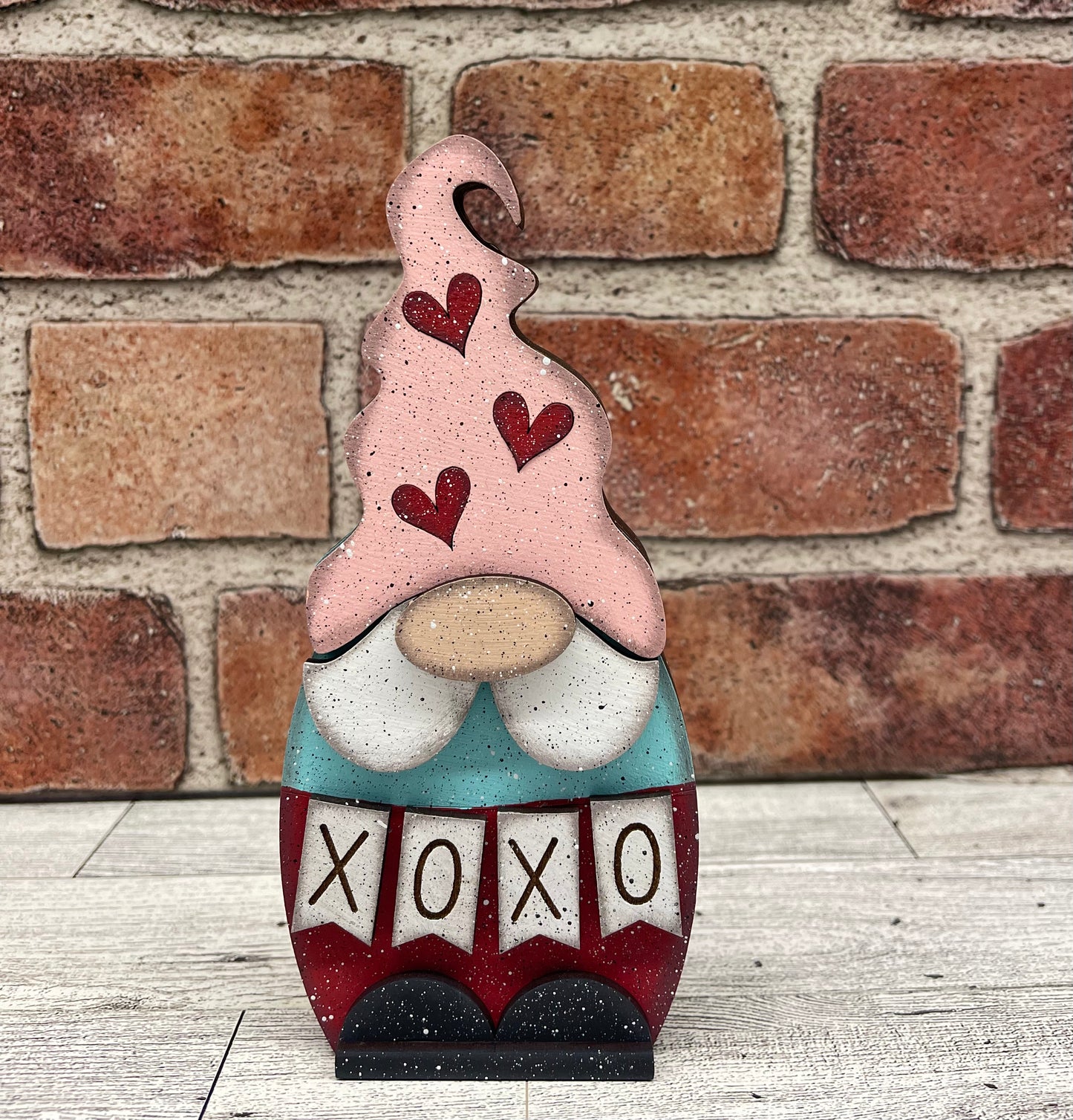 Chunky Valentine’s, St. Patricks, Easter Gnome trio- wood cutouts, unpainted ready for you to paint