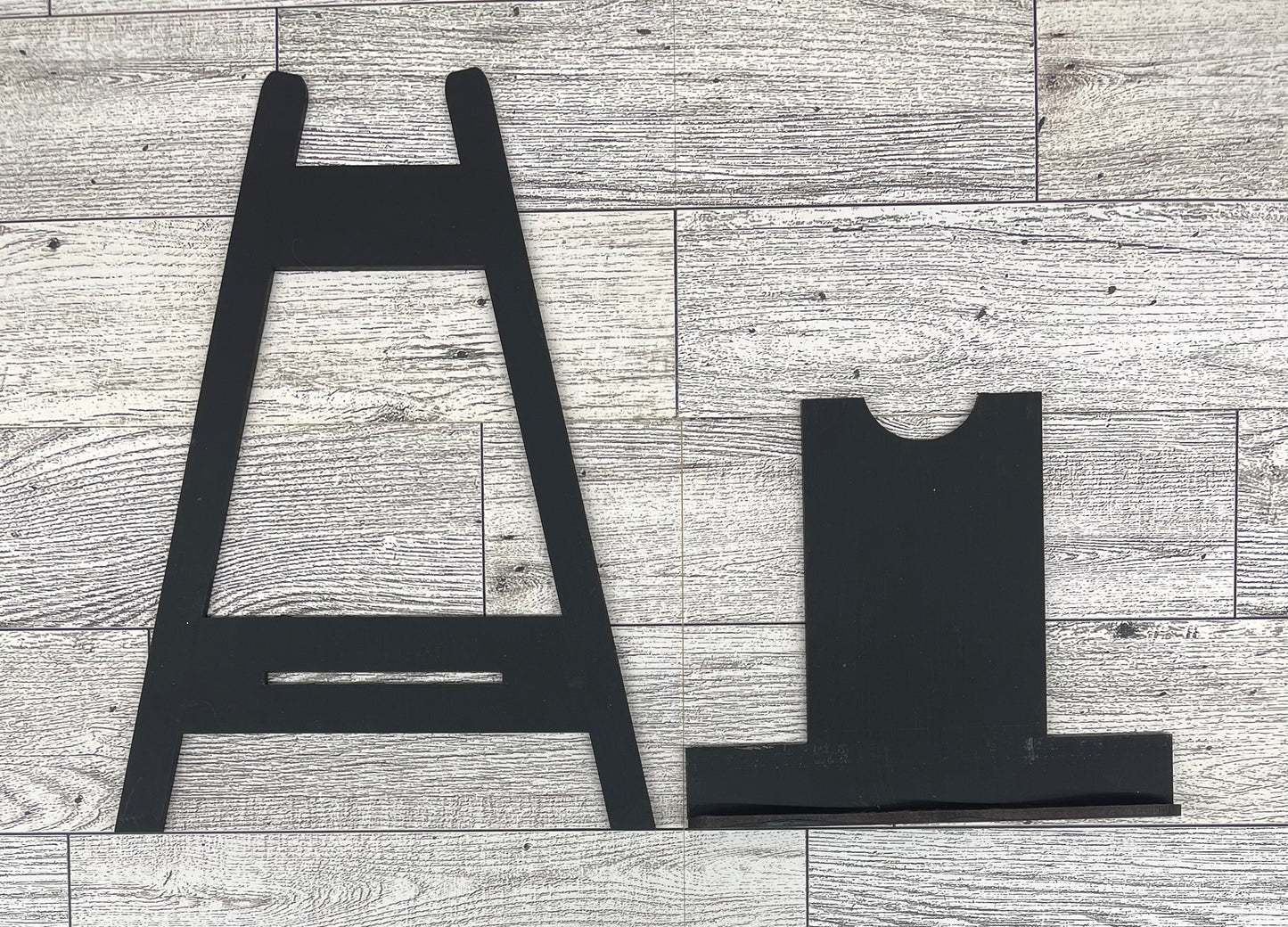 Easel unpainted wood cutouts - ready for you to paint