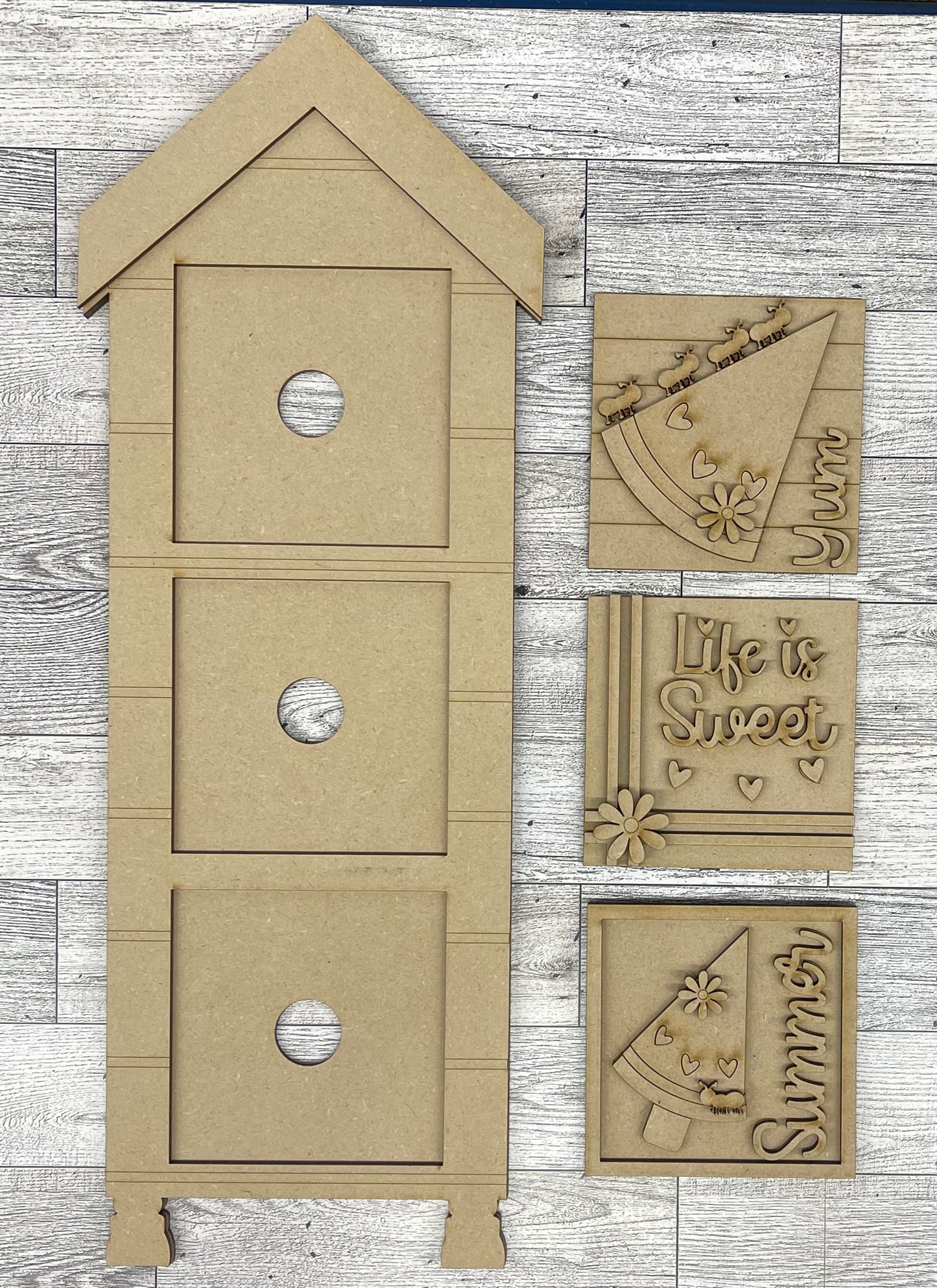Watermelon Blocks for Leaning Ladder Kit