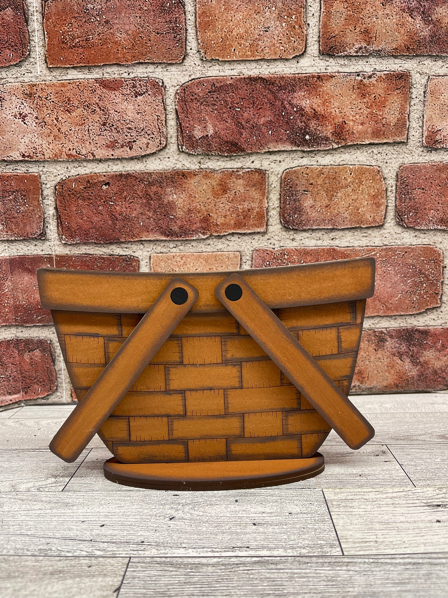 Reversible Basket for inserts - cutouts unpainted ready for you to finish