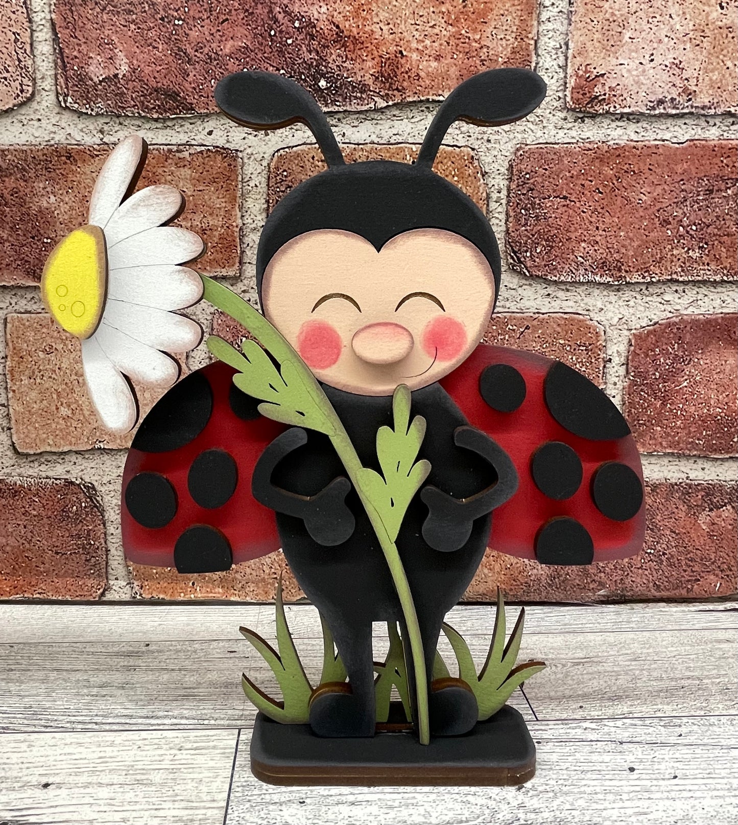 May Craft Kit - Ladybug Themed - basket and water globe not included