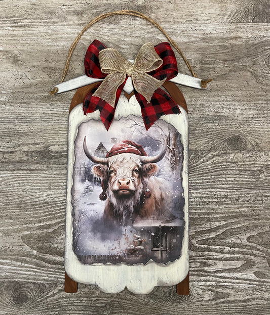 Large Sled Cutouts, unpainted wooden cutout, ready for you to paint