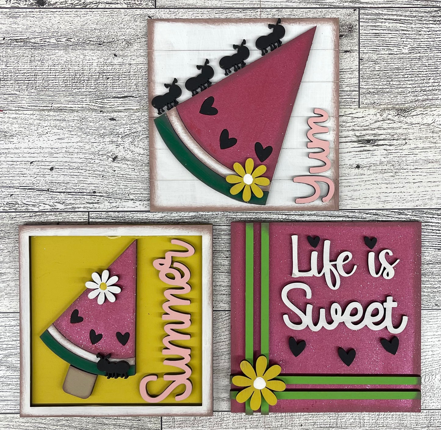 Watermelon Blocks for Leaning Ladder Kit