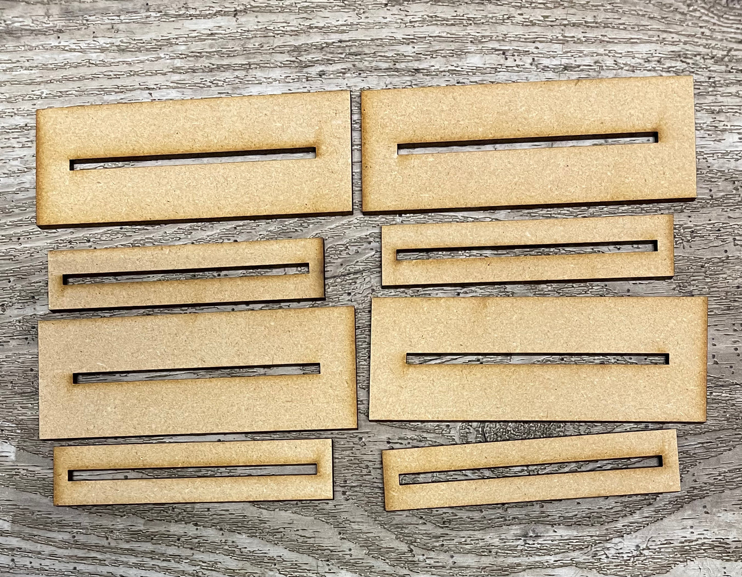 4 sets of Nutcracker stands - wood pieces only, unpainted wood cutouts, ready for you to paint