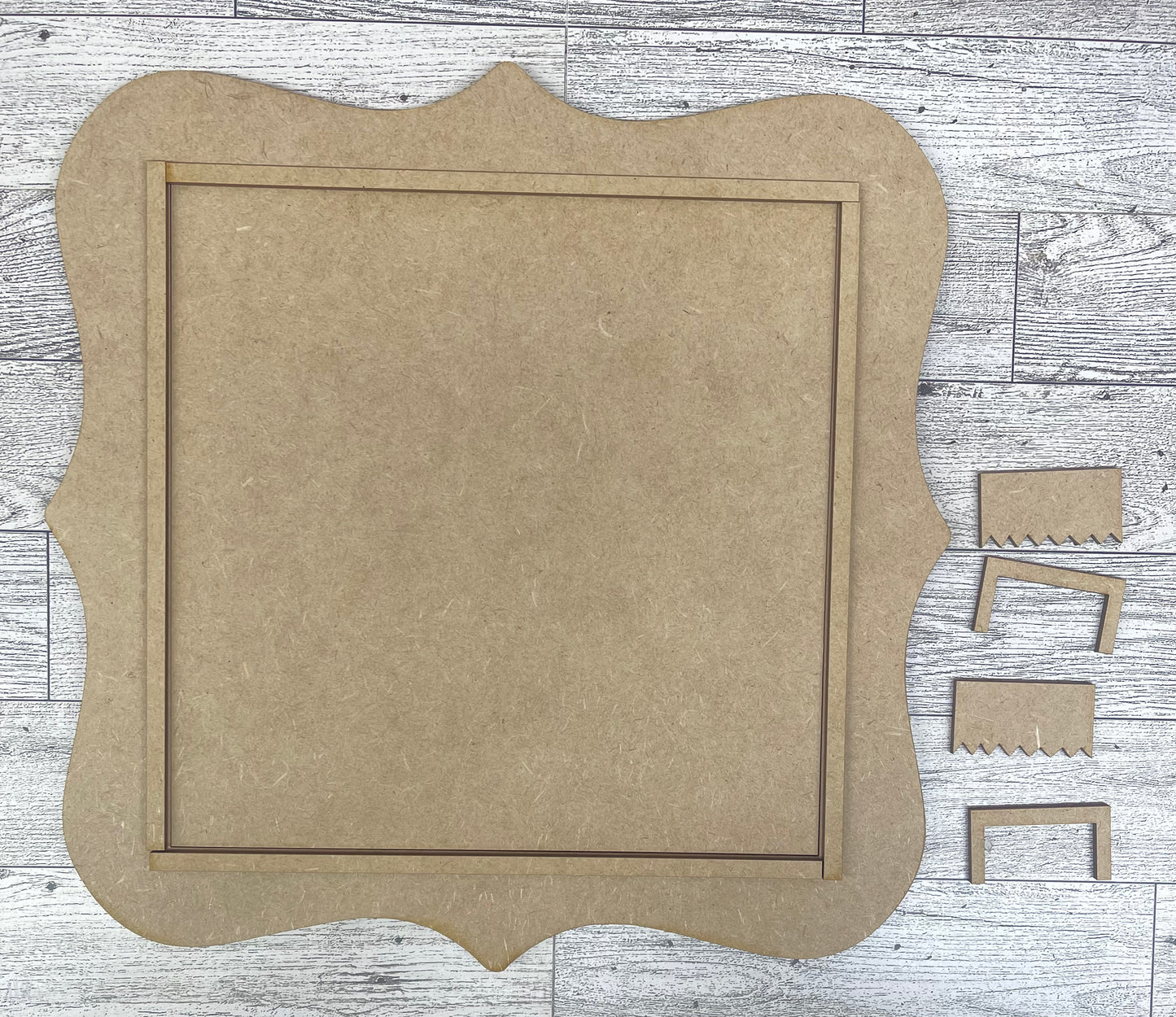Large Frame unpainted wood cutouts, ready for you to paint,