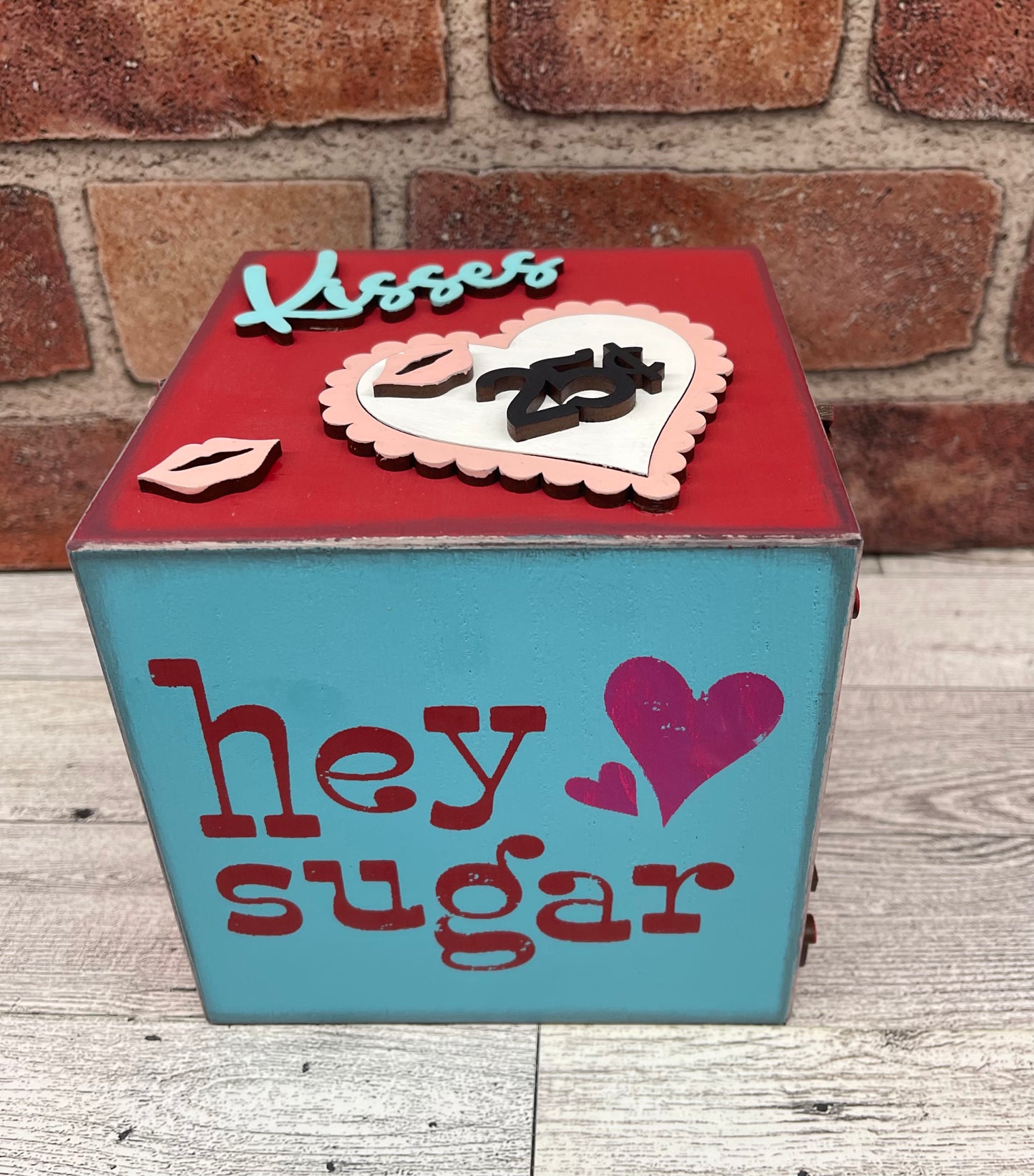 Valentine’s block wood cutouts, unpainted ready for you to paint