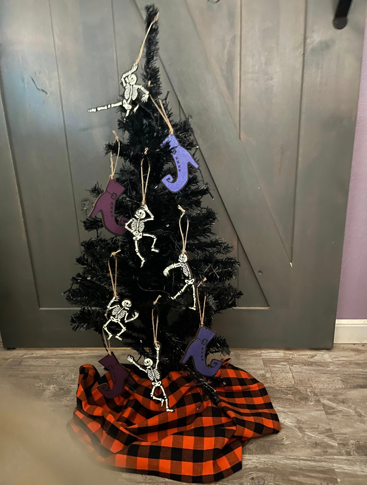 Halloween Ornaments Skeleton pieces wooden cutouts ready for you to paint