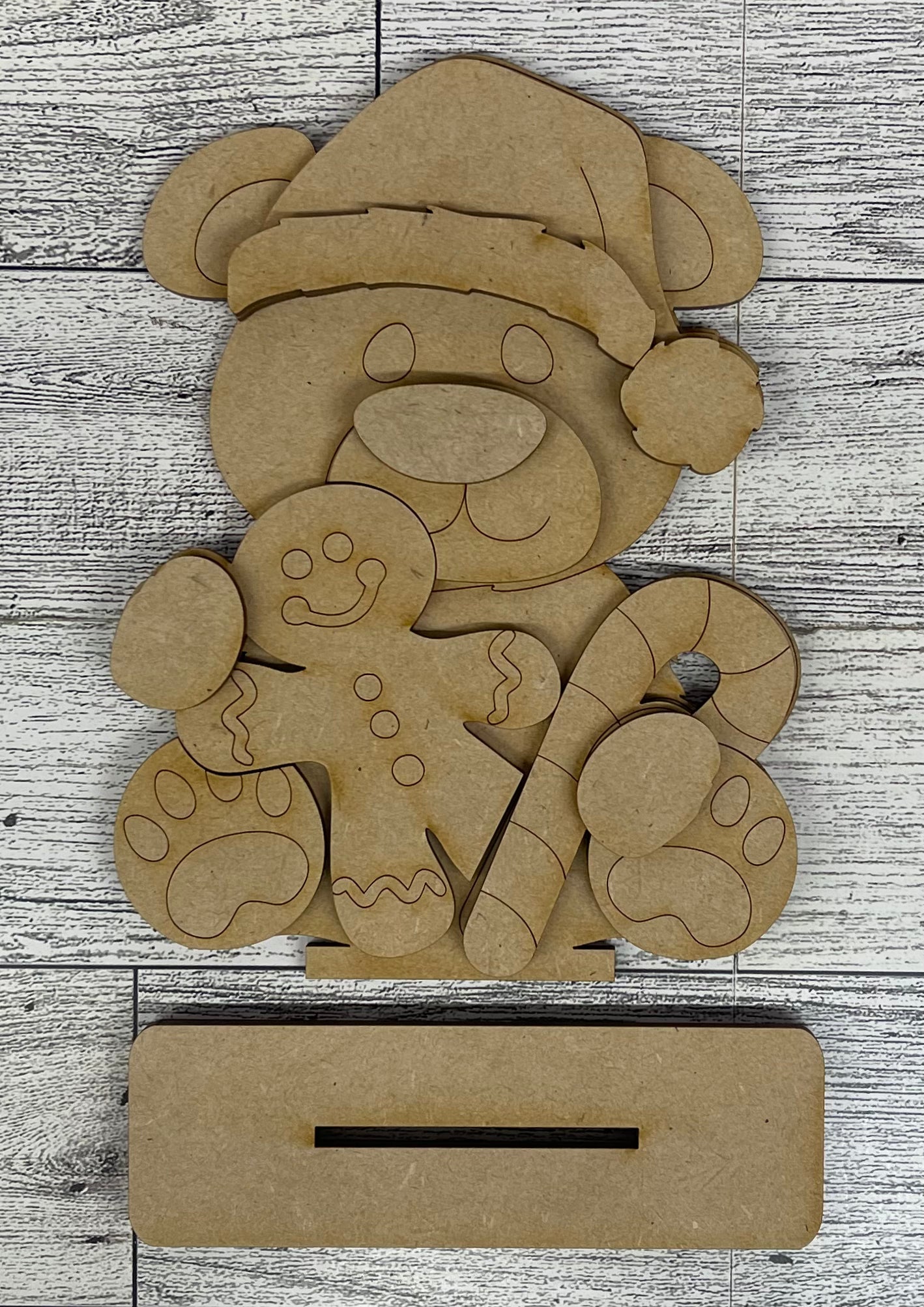 September - Dar's Christmas Craft Club - unpainted wood cutouts, ready for you to paint