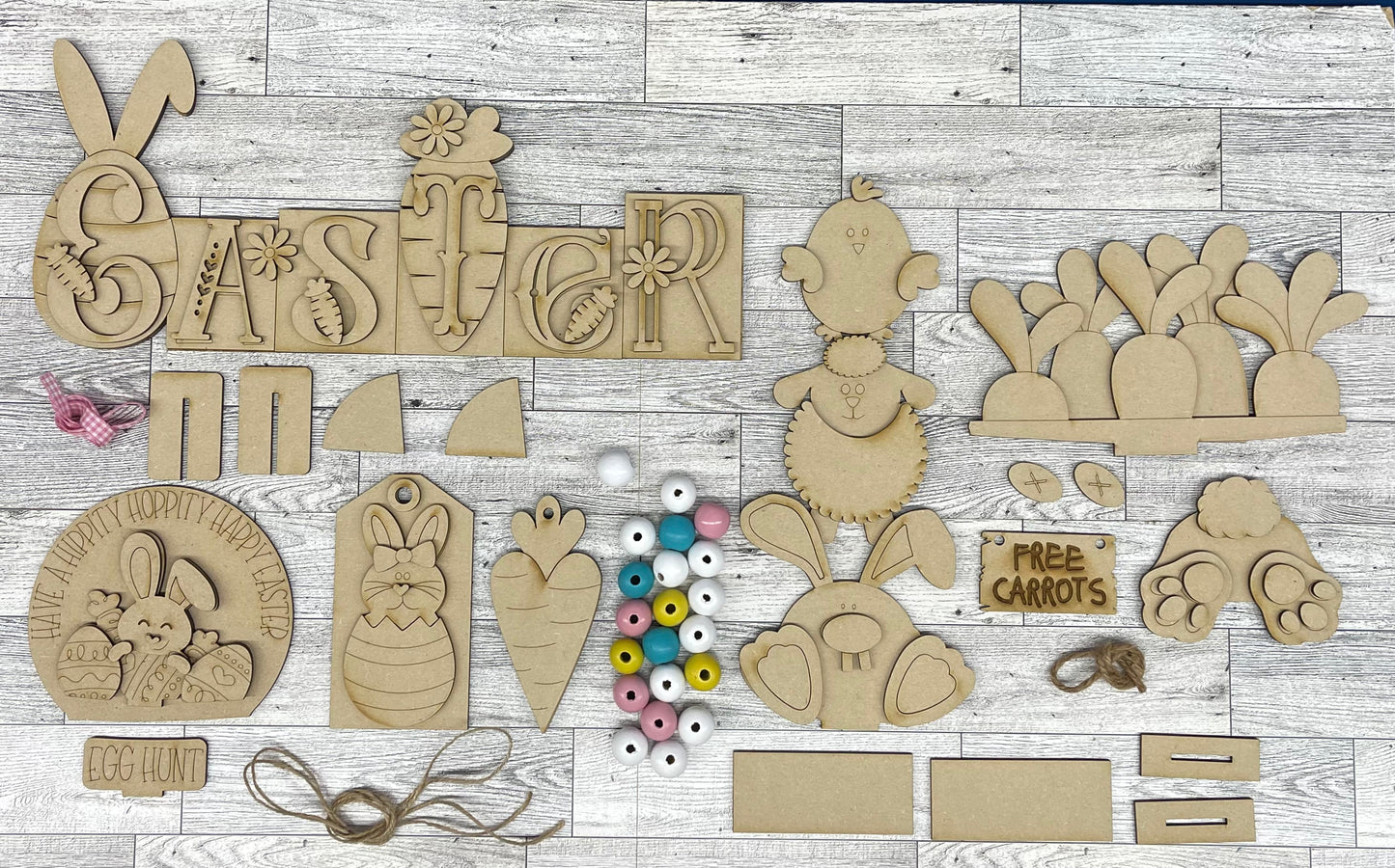 February Craft Kit with Basket and water globe - Easter Themed