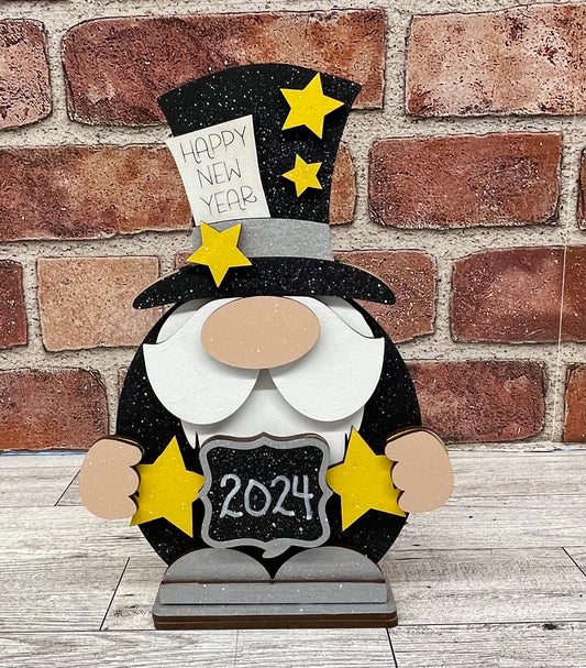 New Years  Gnome unpainted cutouts