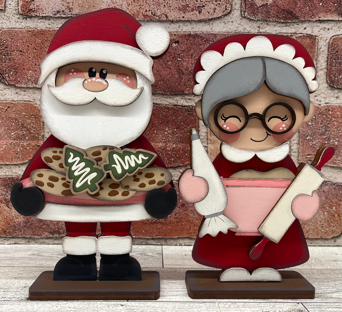 $10.00 Thursday - Santa & Mrs. Claus Christmas Baker Standers
- cutouts ready for you to finish -